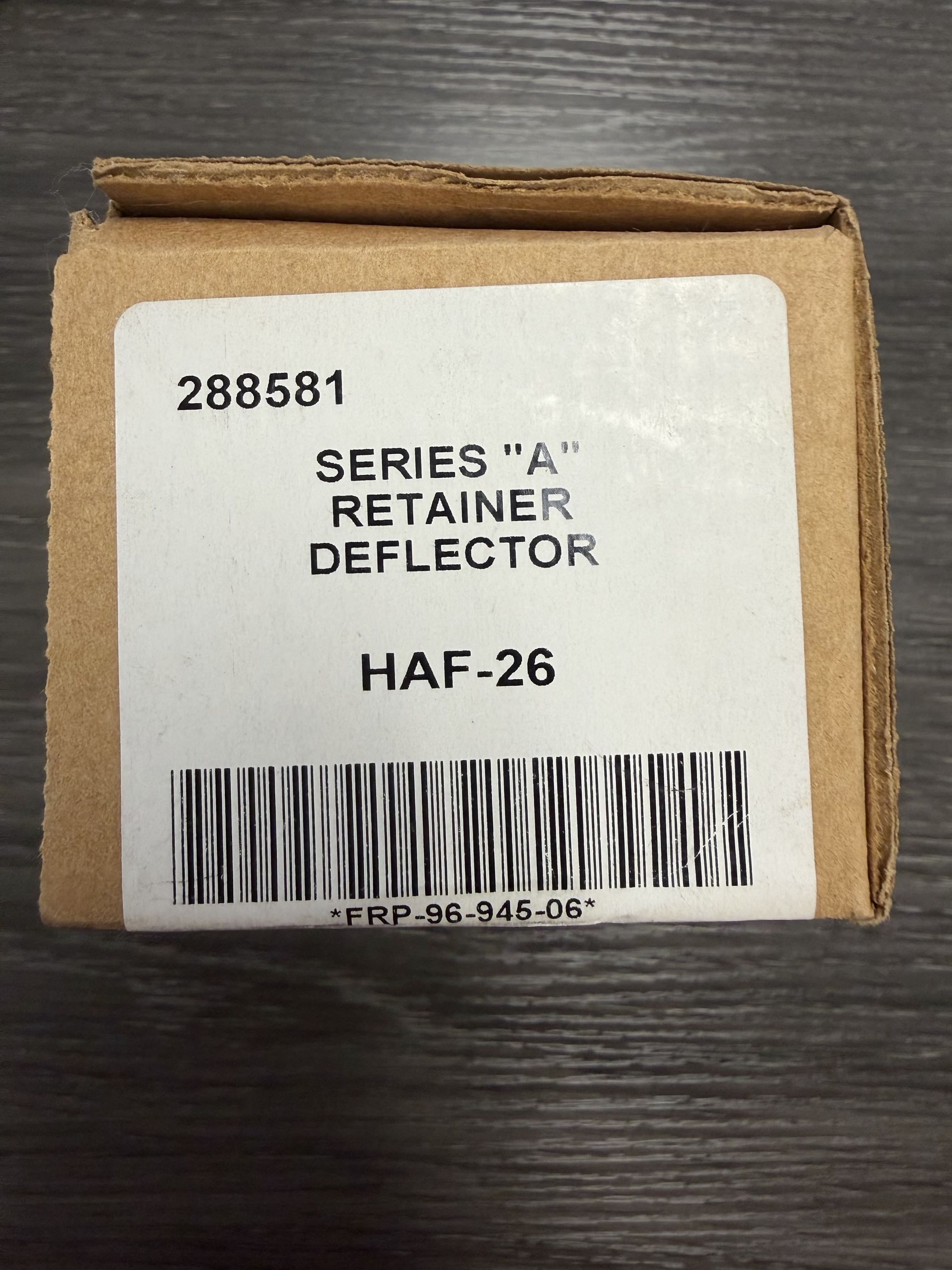 DeVilbiss HAF-26 series A retainer deflector baffle kit air filter components