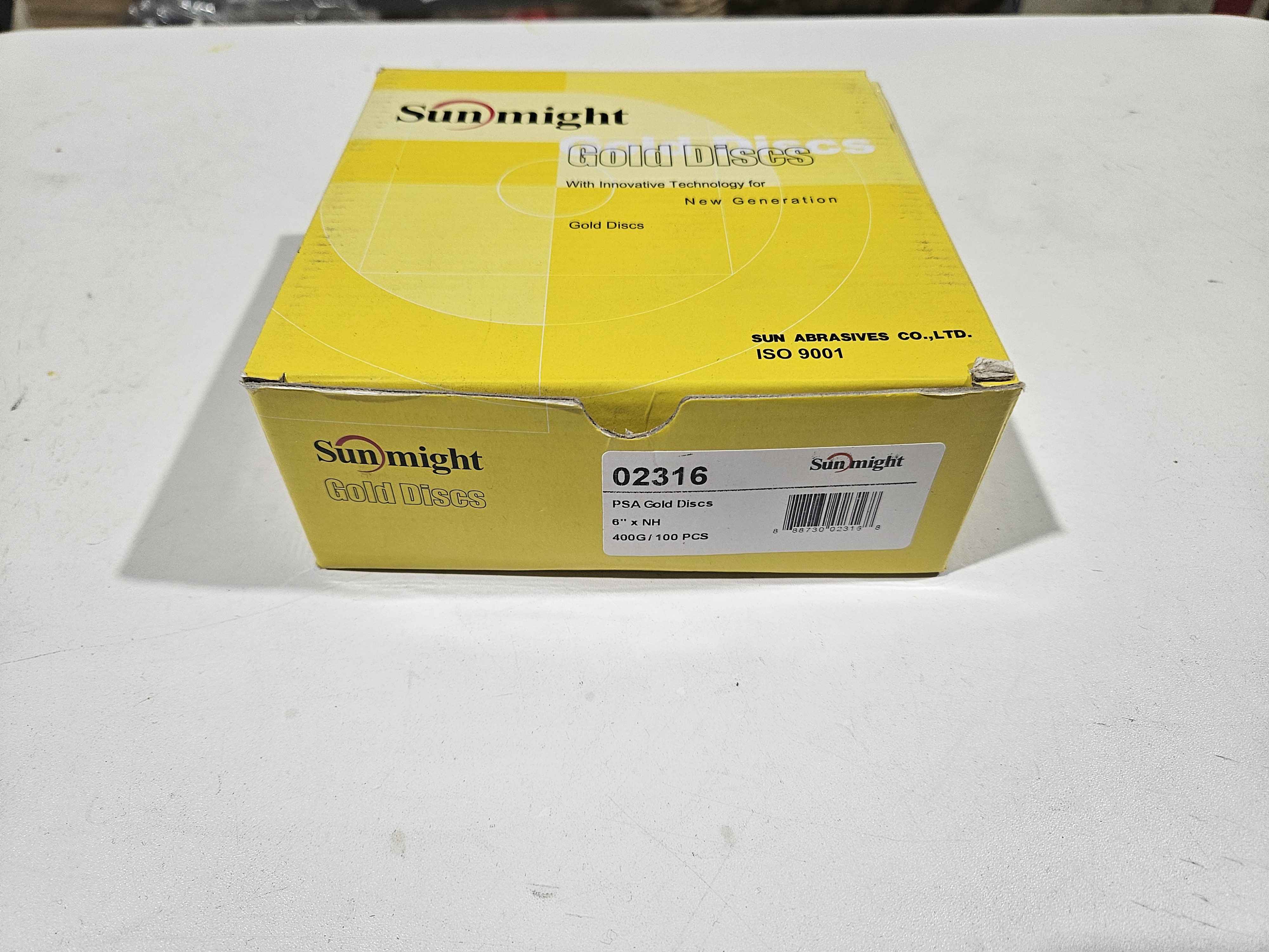 Sunmight Gold 6" No Hole PSA Disc Grit 400