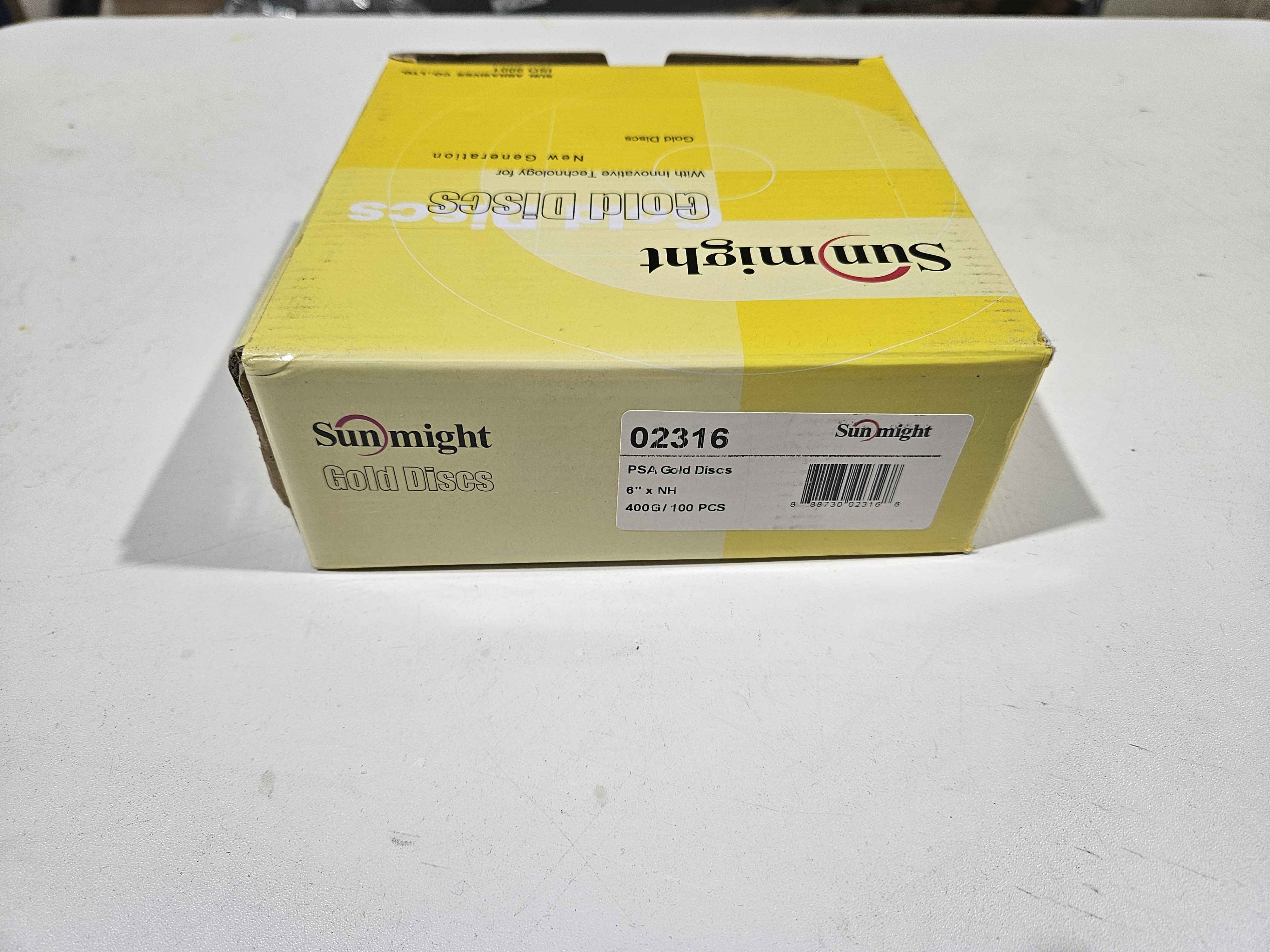 Sunmight Gold 6" No Hole PSA Disc Grit 400