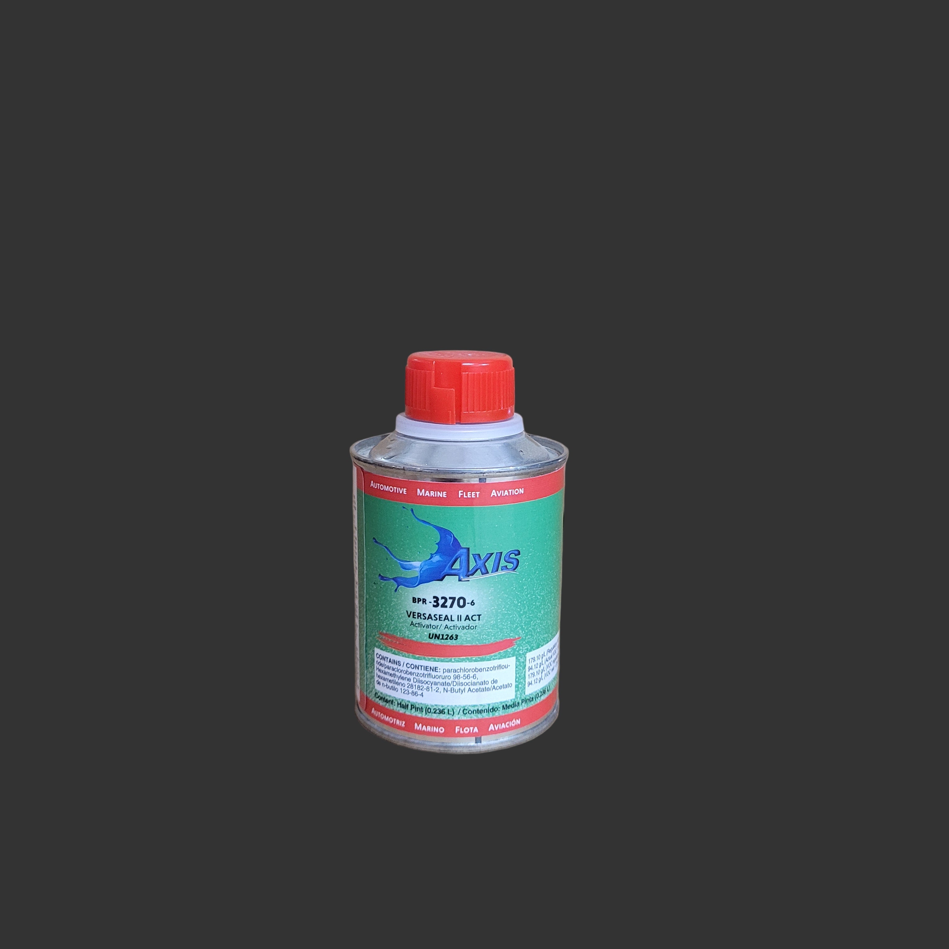 Axis Versaseal II Activator, Half-Pint