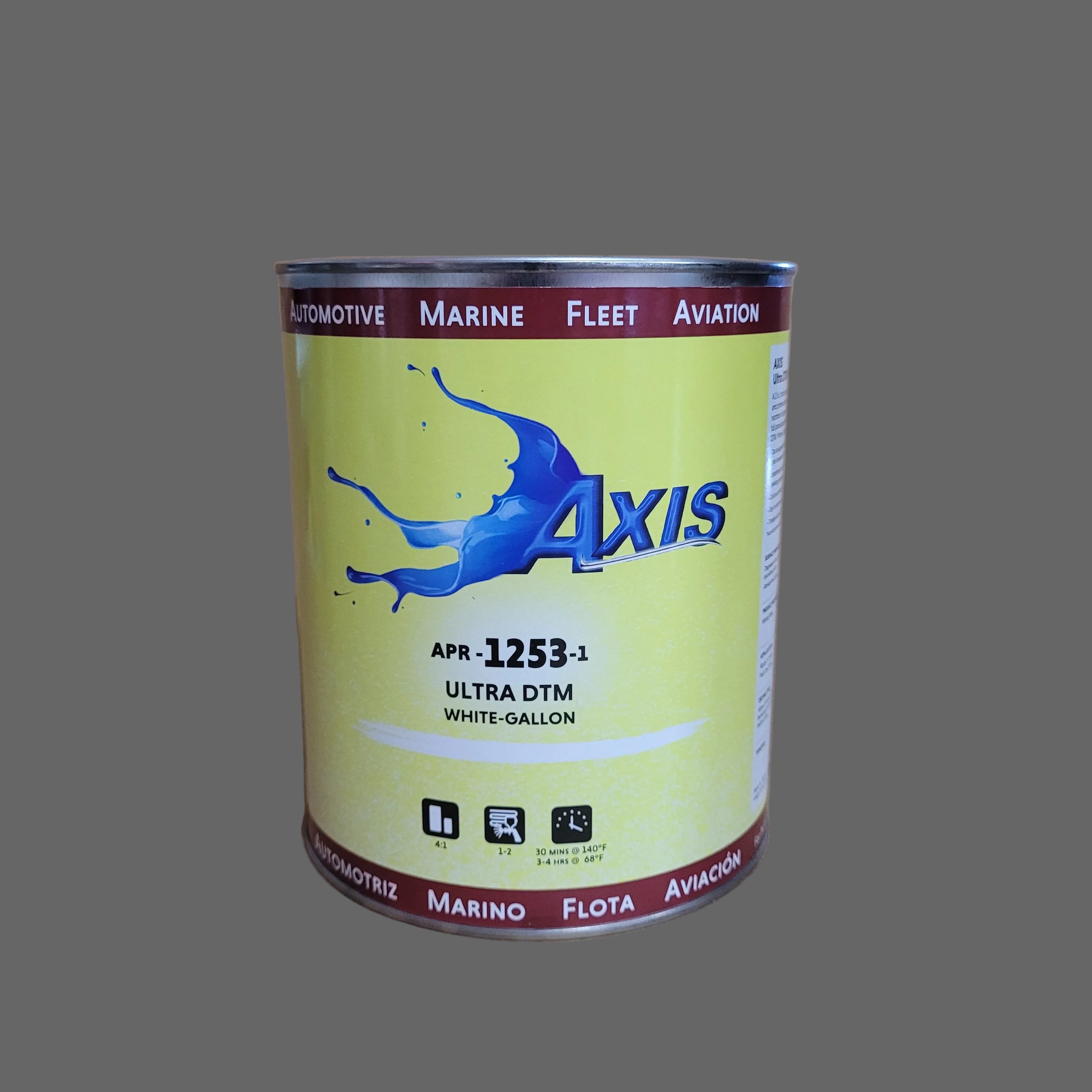 AXIS Ultra DTM Primer White Gallon can for high-build direct-to-metal primer
