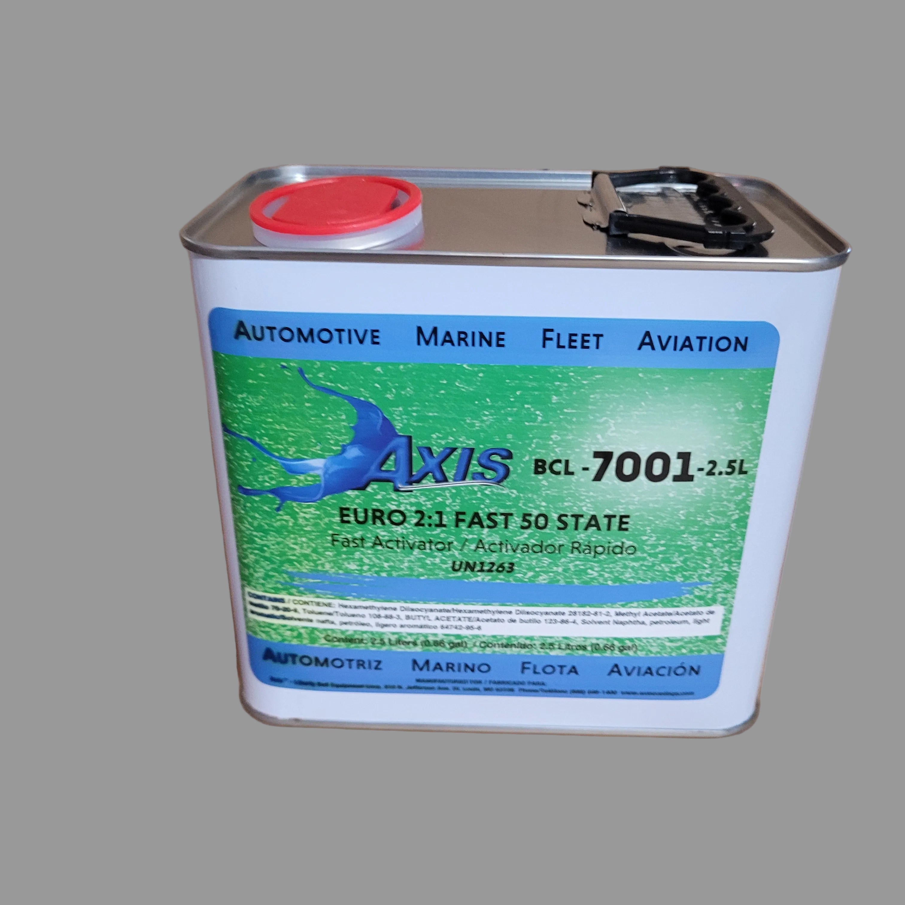AXIS Euro 2:1 50 State Fast Activator 2.5 Liter can for quick-curing clearcoat system