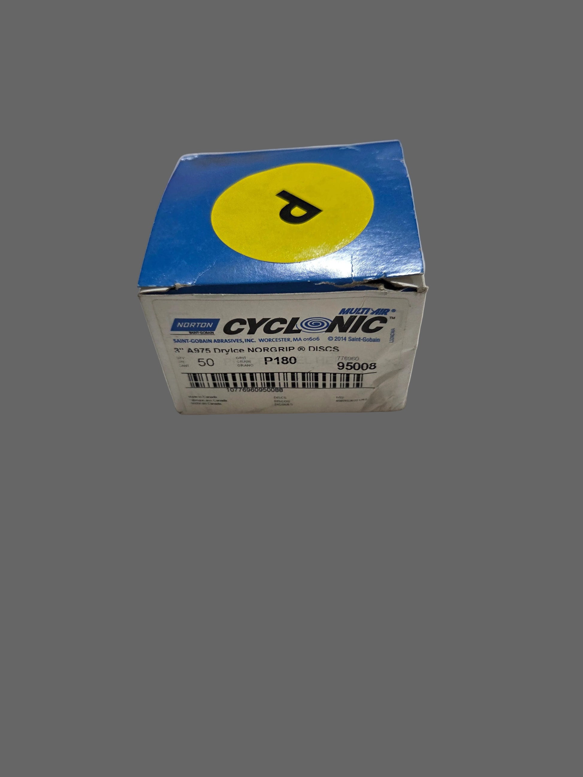 Norton 95008 A975 Dry Ice Multi Air 3 Inch P180 Sanding Disc