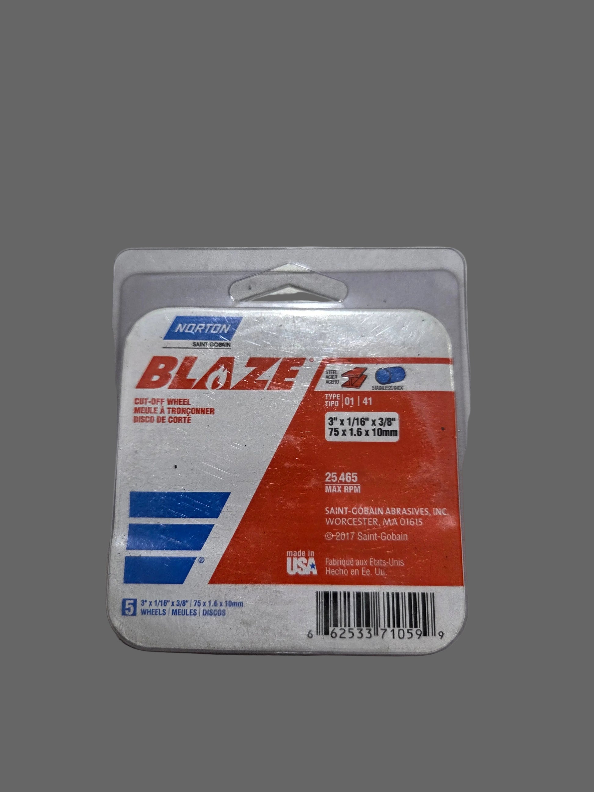 Norton 71059 Blaze Cut-Off Wheels for Metal Cutting