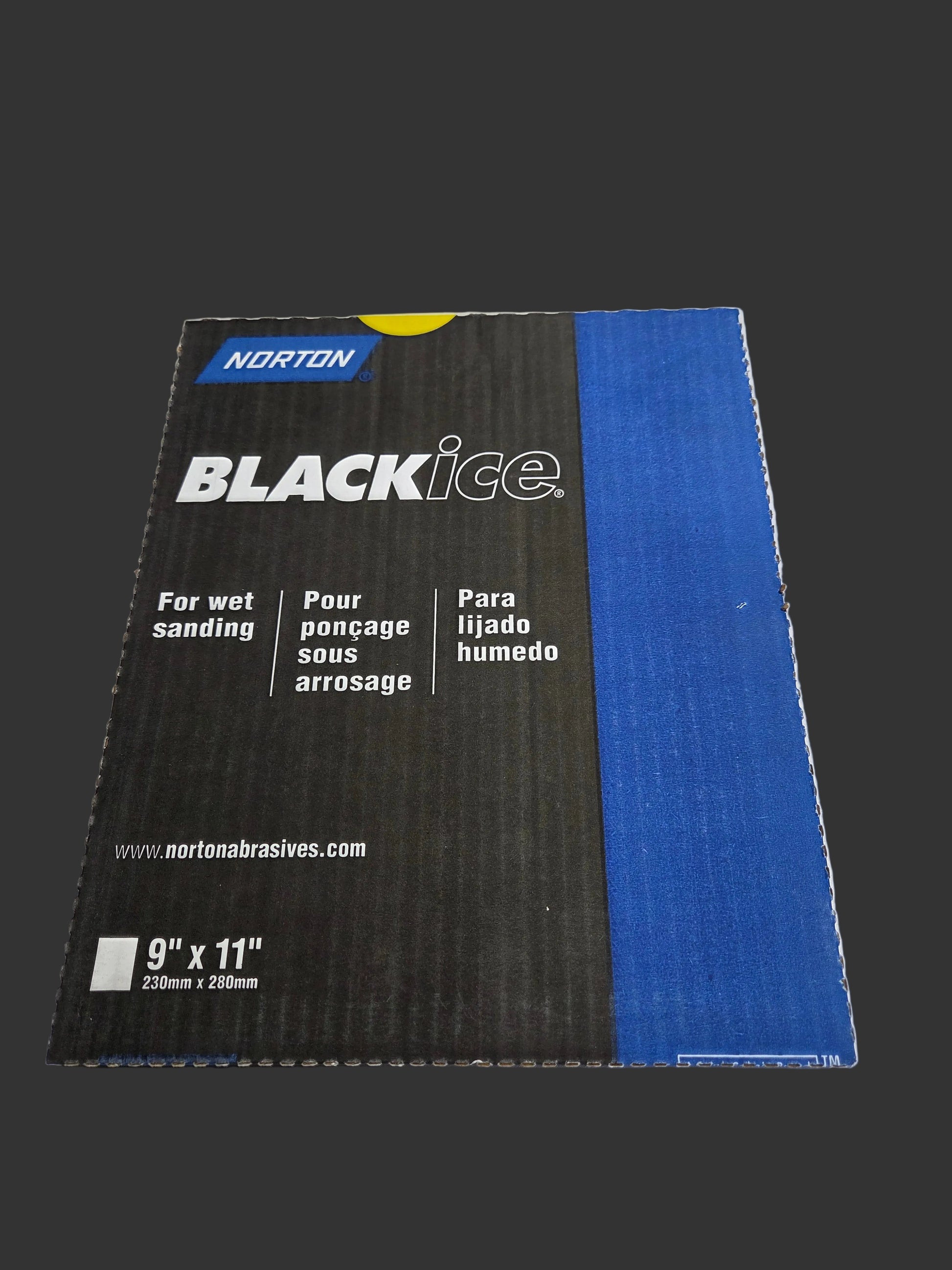 Norton Black Ice T401 2000 grit waterproof sandpaper sheet 11 x 9 silicon carbide