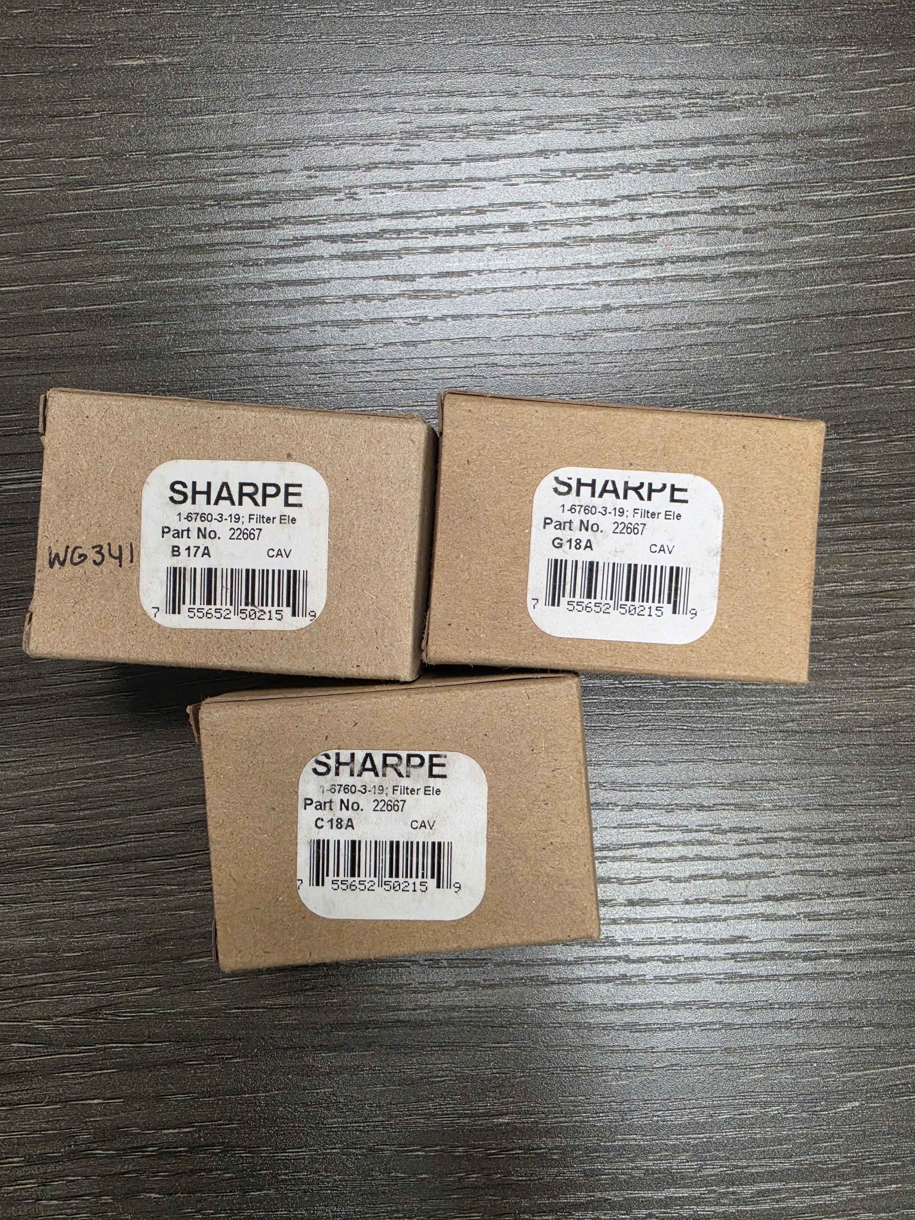 Sharpe Graco 22667 desiccant system housing filter element polypropylene mesh
