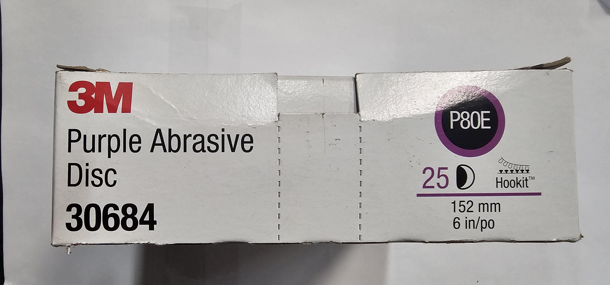 3M 30684 Purple Abrasive Disc 6 Inch P80E