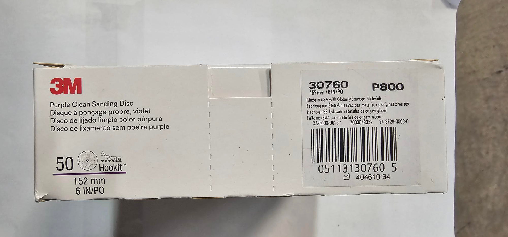 3M 30760 Cubitron II 6 Inch 800 Grit Hookit Sanding Disc