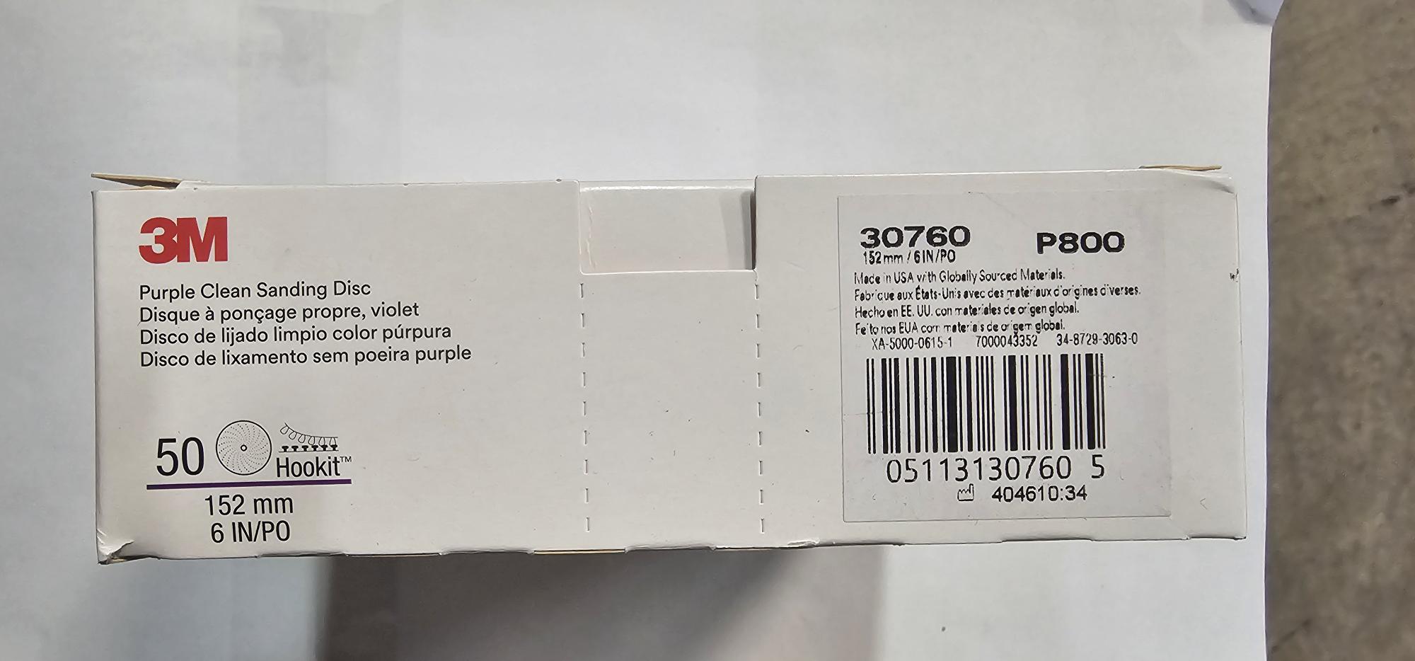 3M 30760 Cubitron II 6 Inch 800 Grit Hookit Sanding Disc