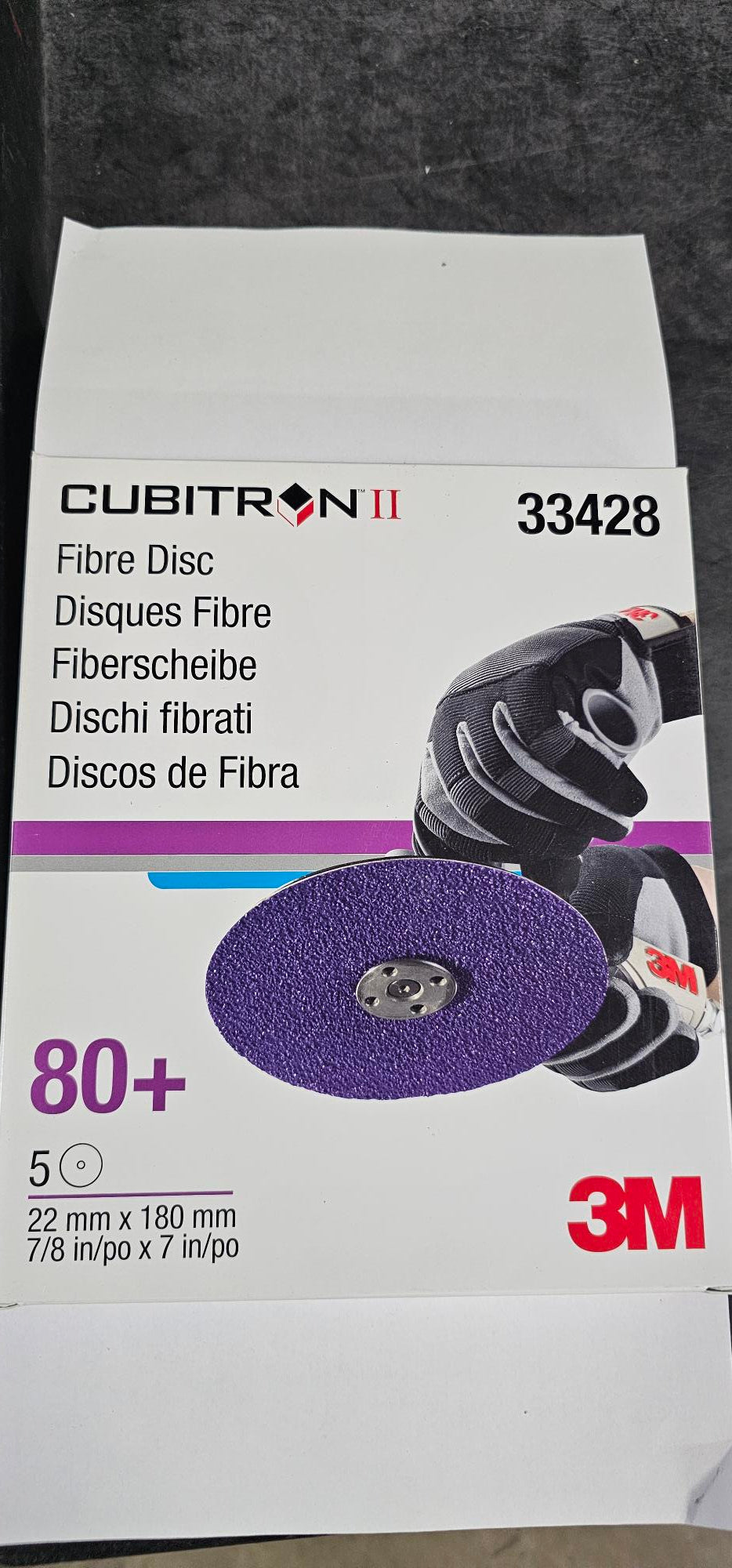 3M Cubitron II 33428 7 Inch 80 Grit Abrasive Disc