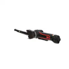 Black and red tool on a white background
