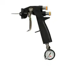 Black spray gun with pressure gauge on a white background, featuring the 3M logo.