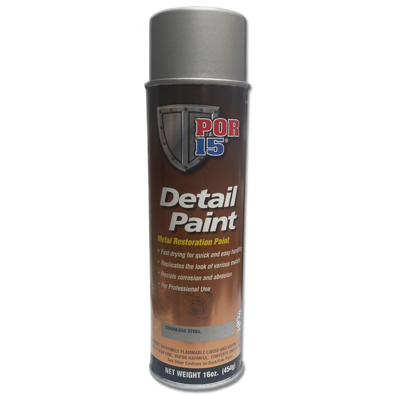 POR-15 41818 Stainless Steel Detail Paint Aerosol – 15 oz