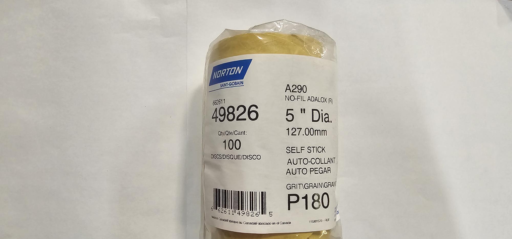 Roll of tape with a label on a white background