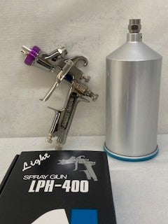 Anest Iwata 5703 LPH400-LVB HVLP Gravity Spray Gun 1.3mm with 1000ml Cup