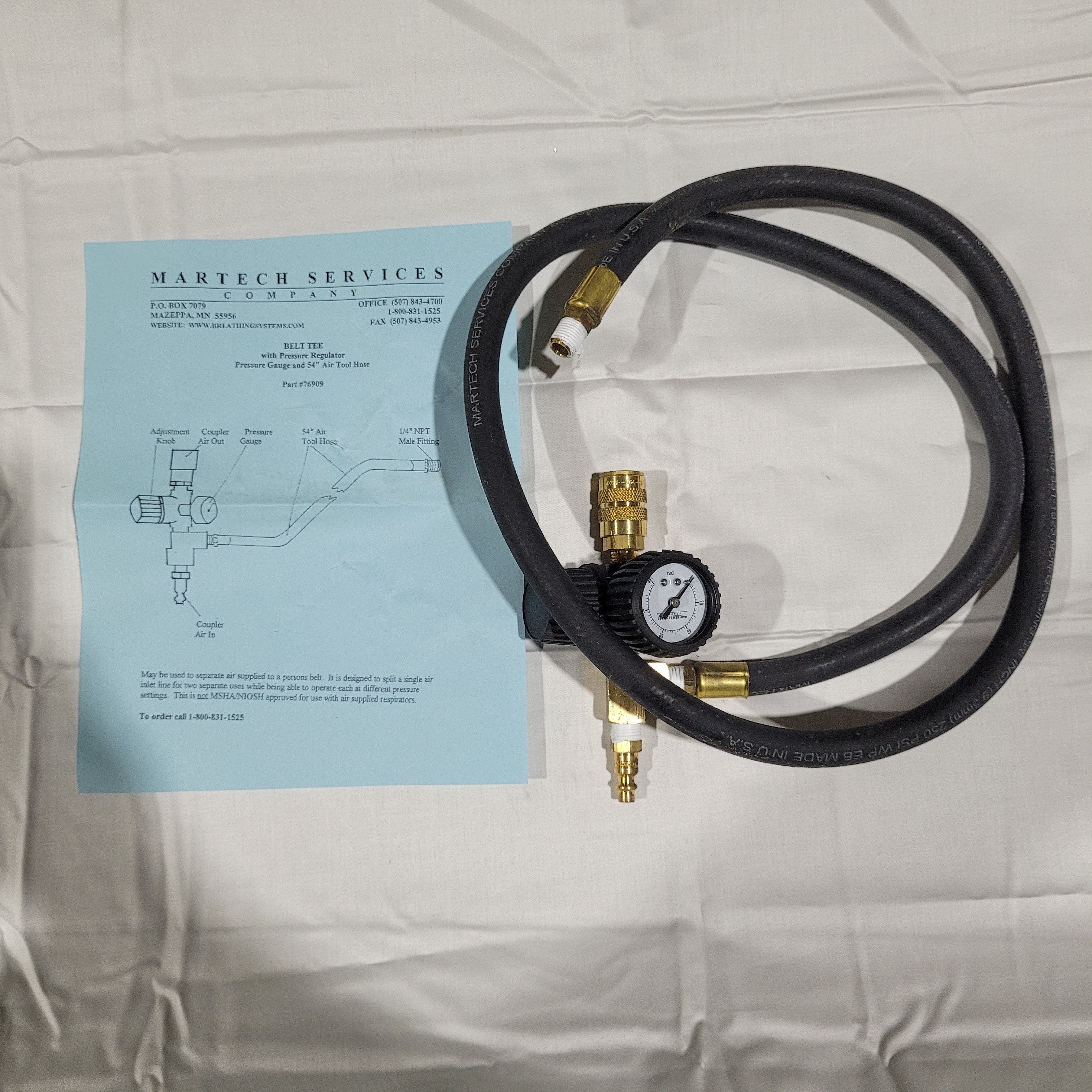 Tee w/ Regulator & 54″ Tool hose – 76909