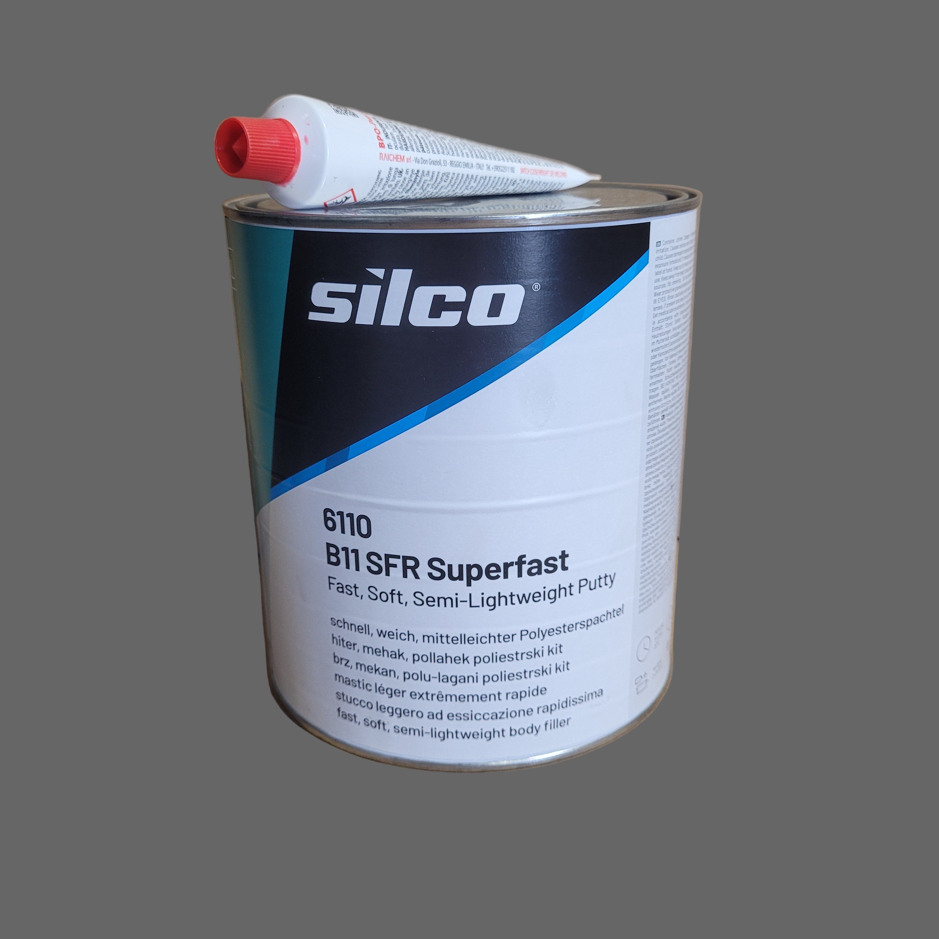 Silco 6110 B11 SFR Superfast Fast, soft, semi-lightweight putty 3L