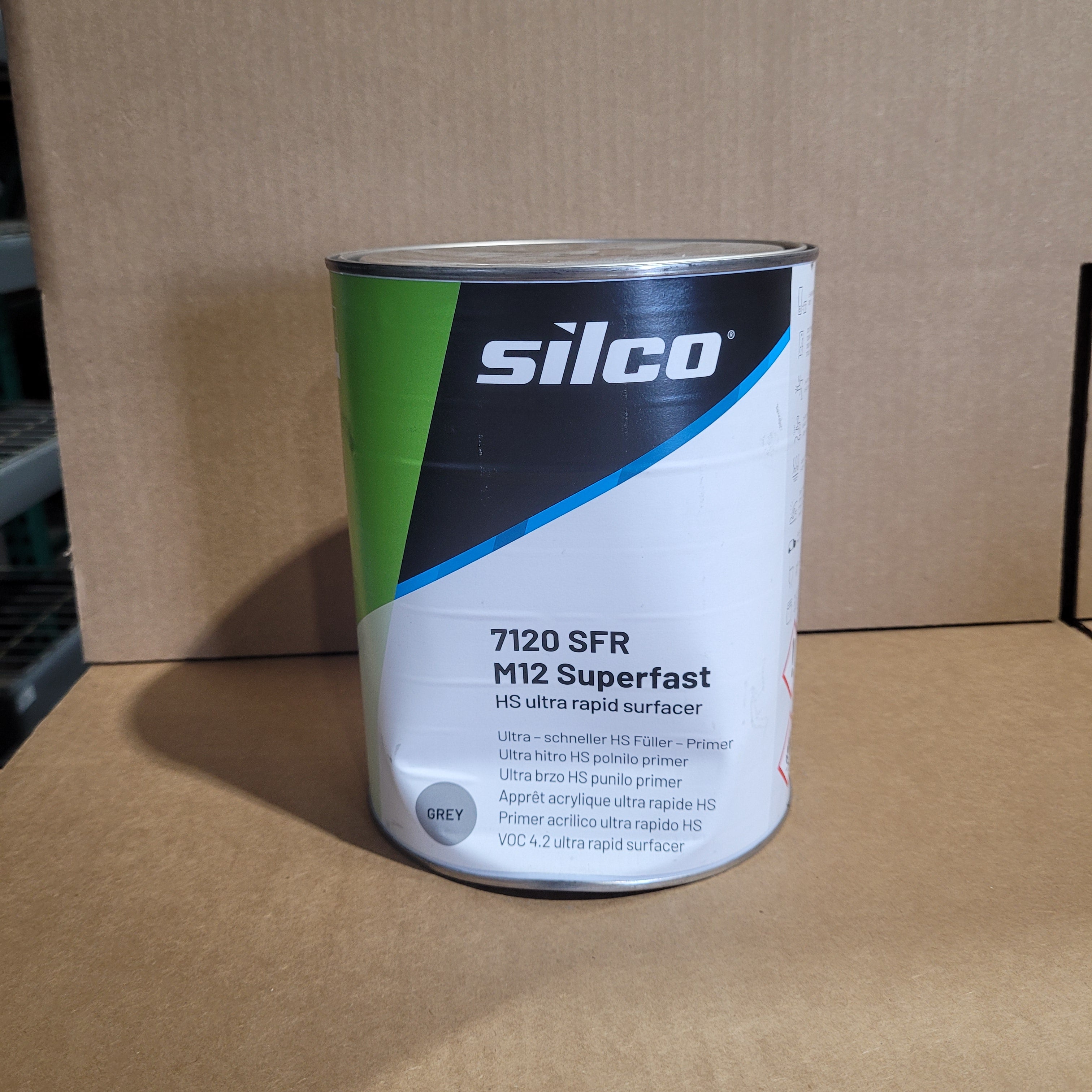 Silco 7120 M12 SFR Superfast HS ultra rapid grey surfacer 3.5L