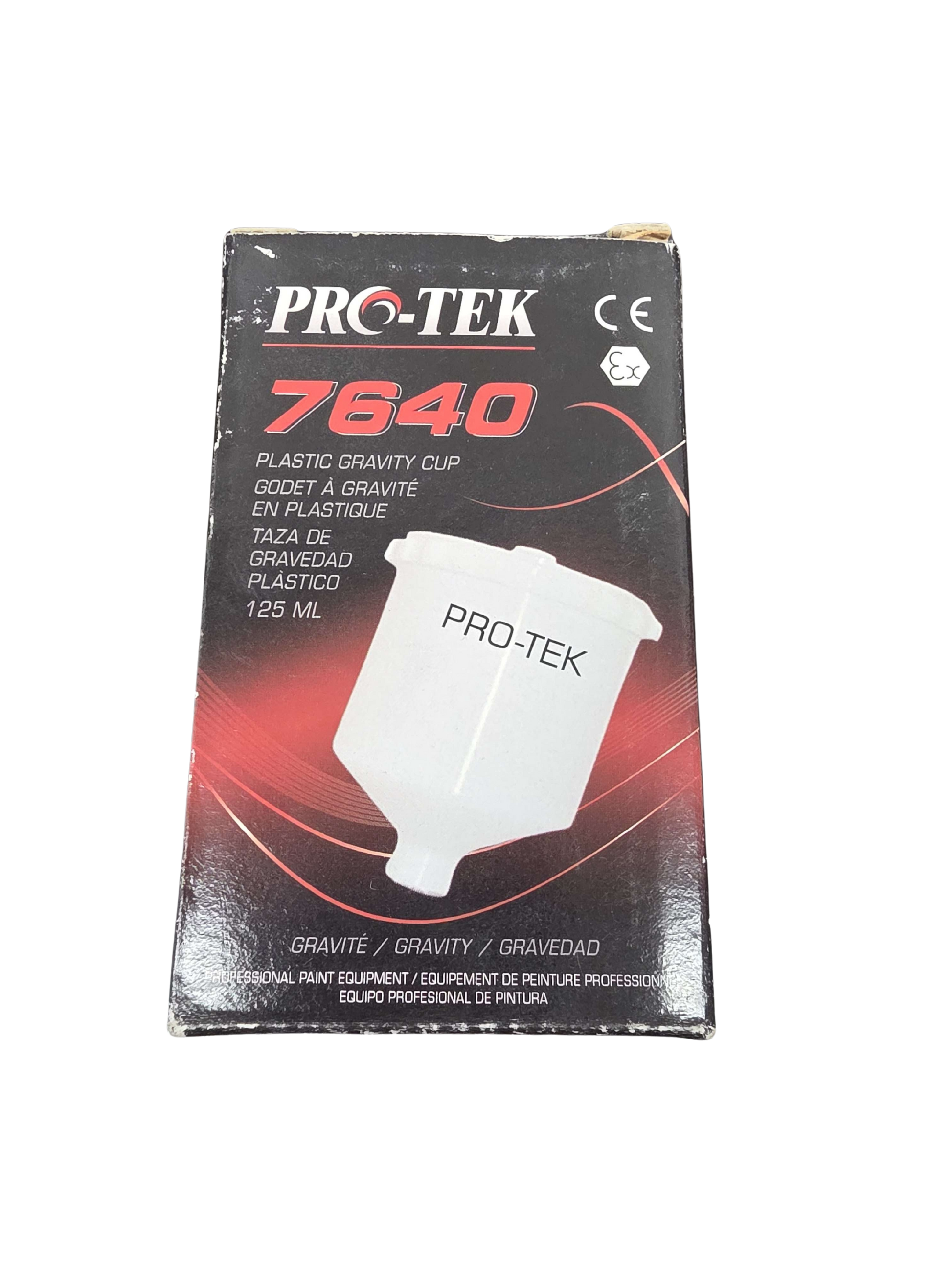 Pro-Tek 7640 125ml plastic gravity cup nylon spray gun cup
