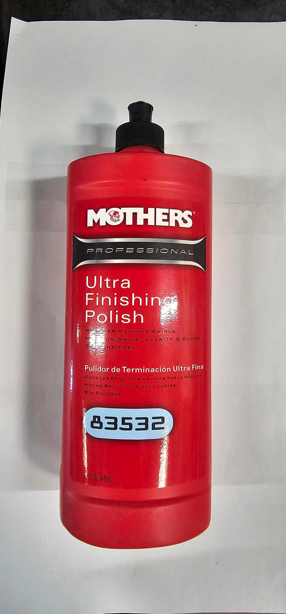 Mothers Professional 83532 ultra finishing polish 32 oz bottle swirl remover automotive paint