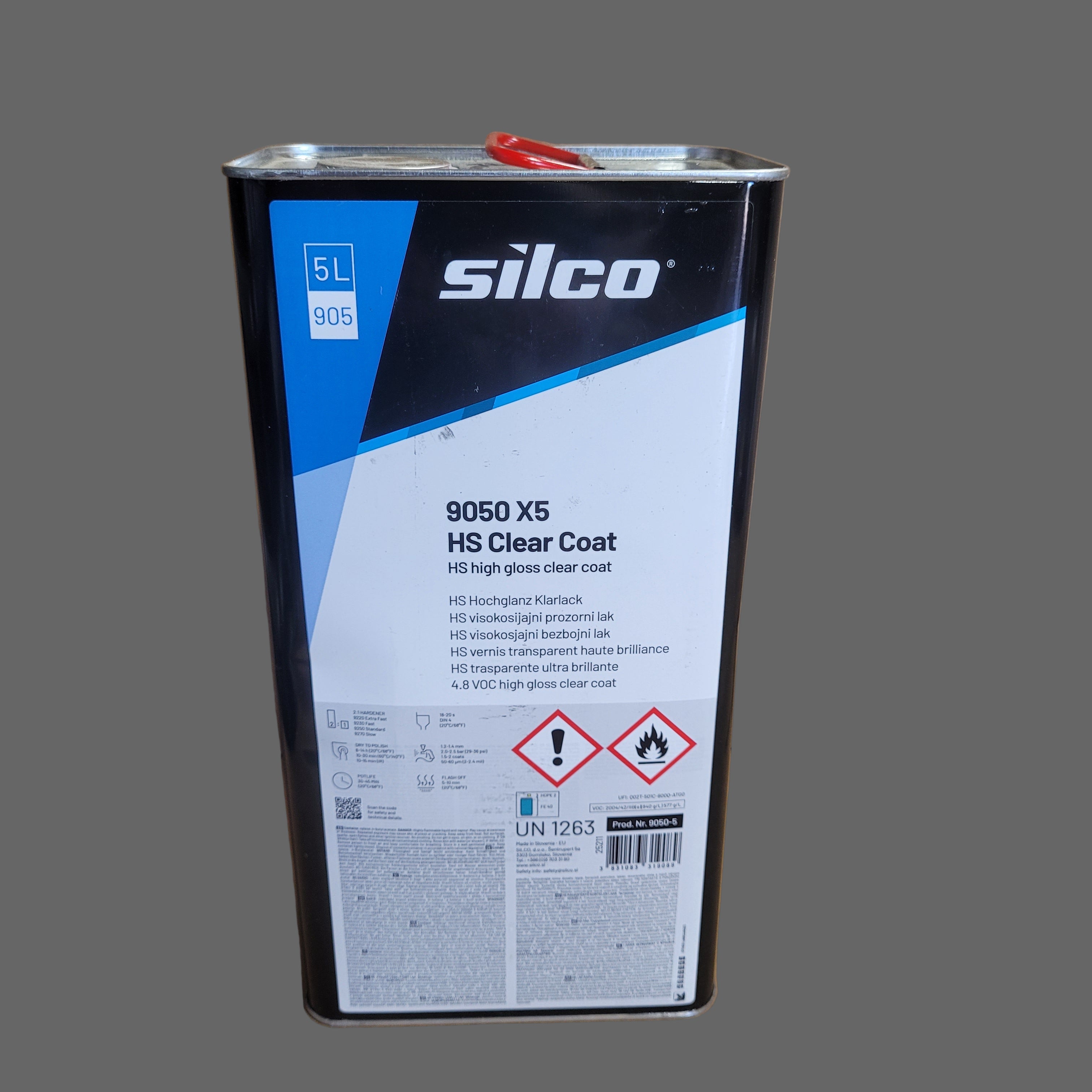 Silco 9050 X5 HS Clear Coat; 5L