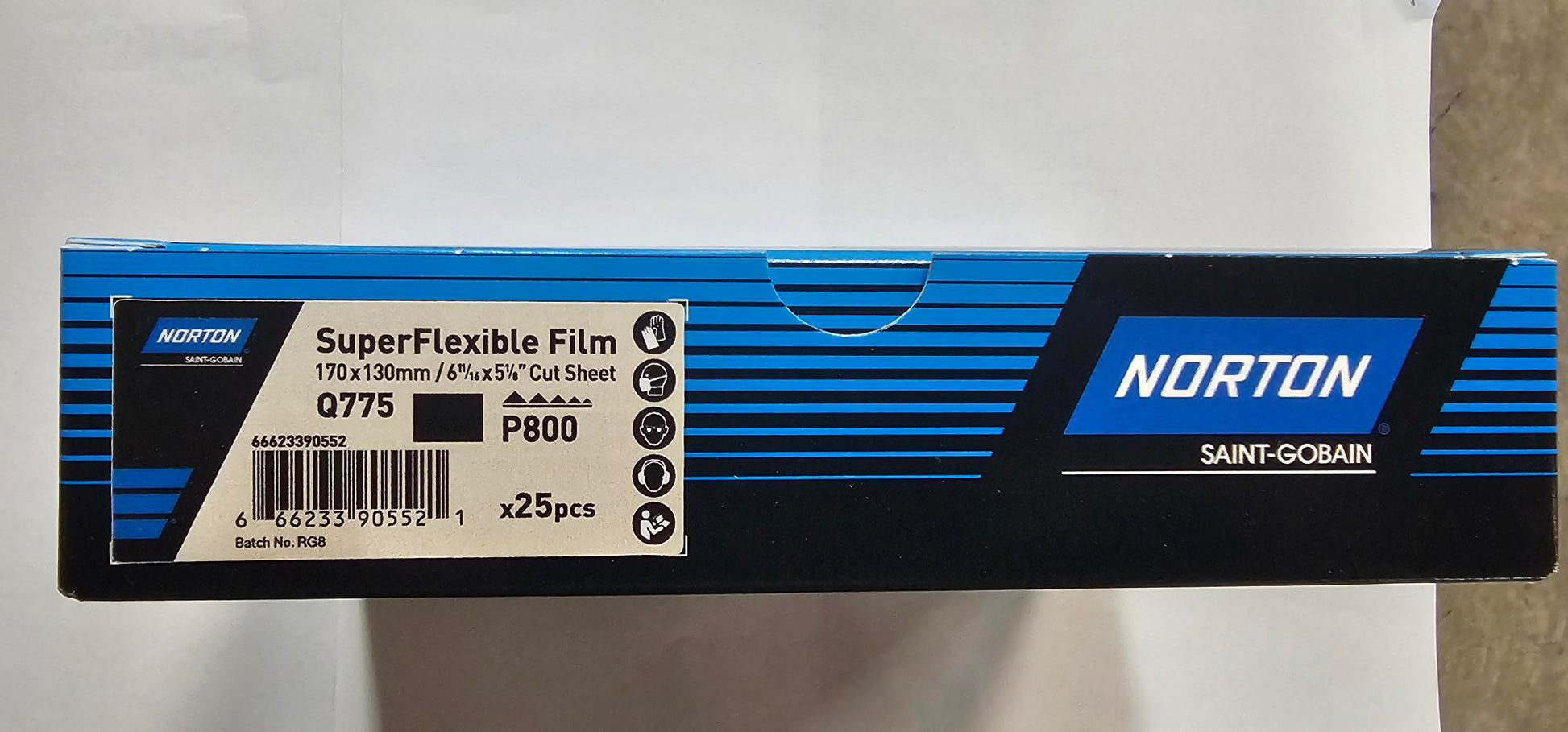Norton Q775 90552 800 Grit Film Sanding Sheet
