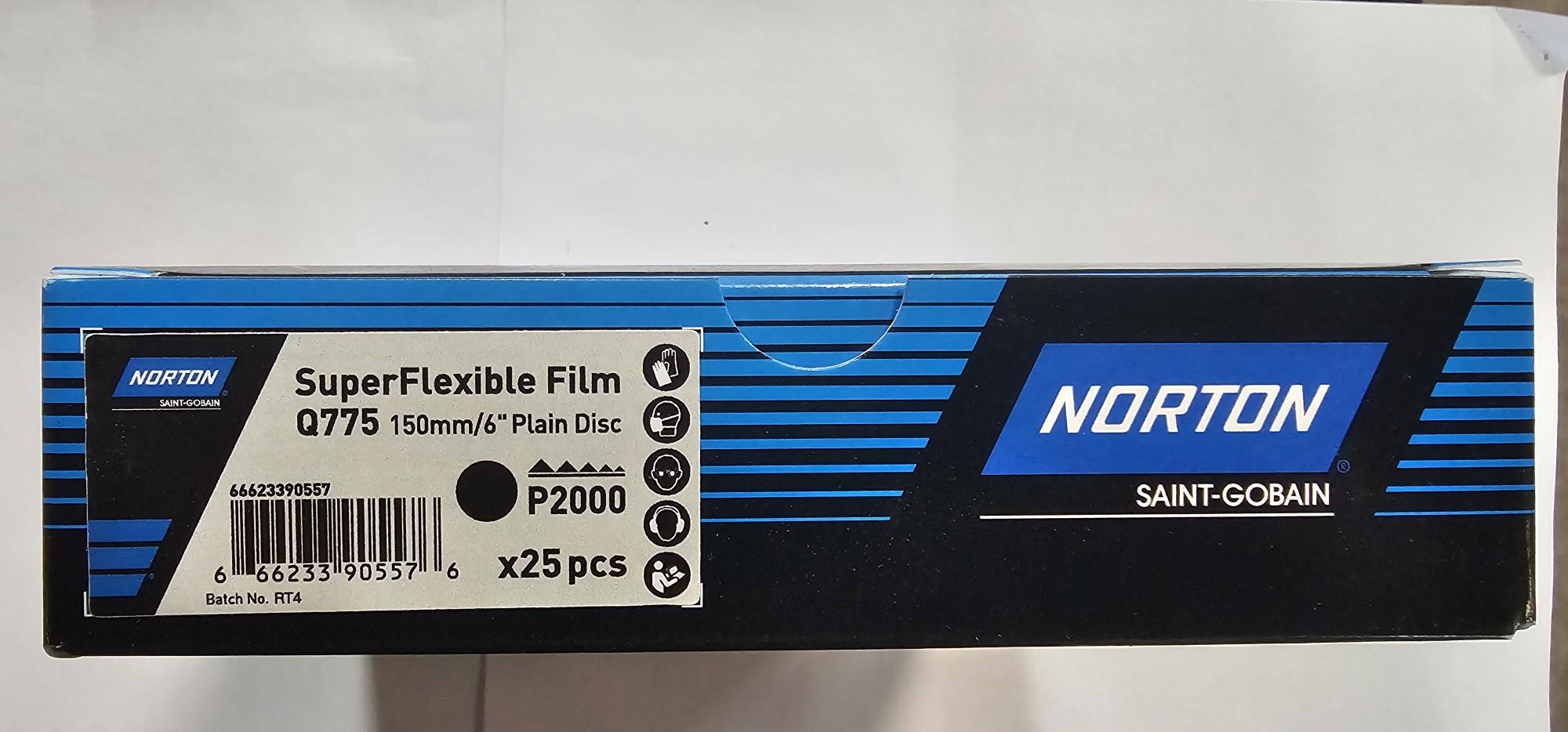 Norton super flexible film packaging on a white background