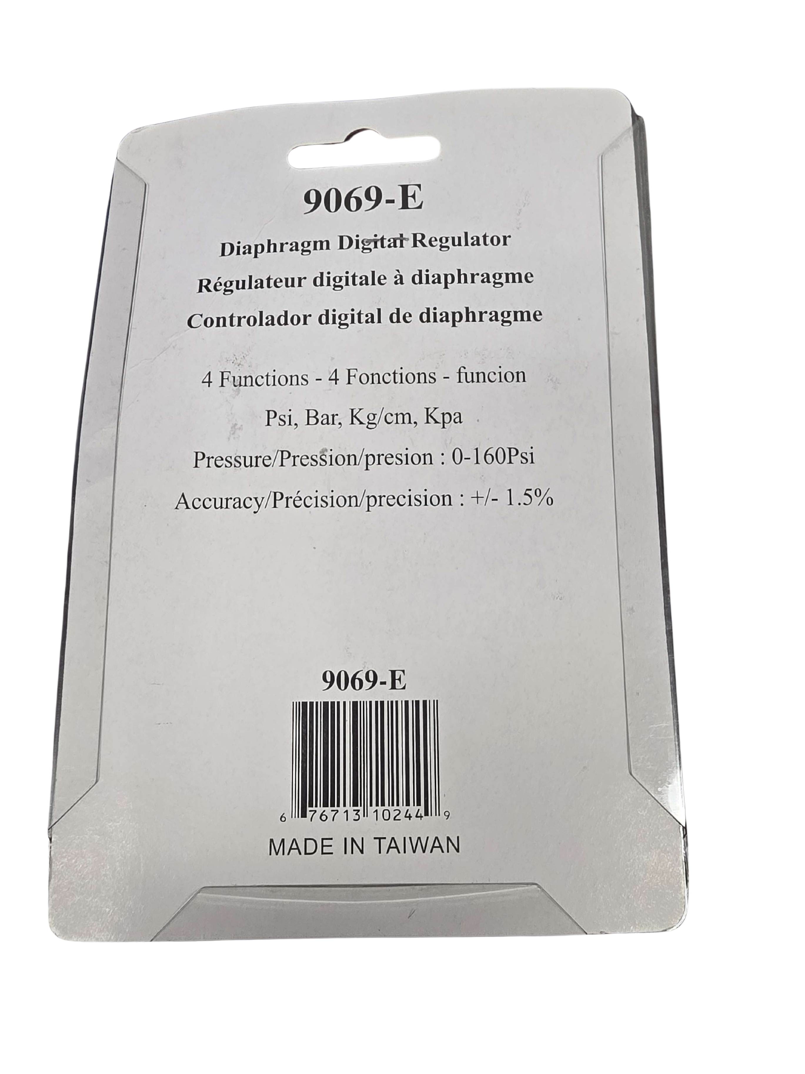 Pro-Tek digital diaphragm regulator 0-160 PSI air pressure gauge