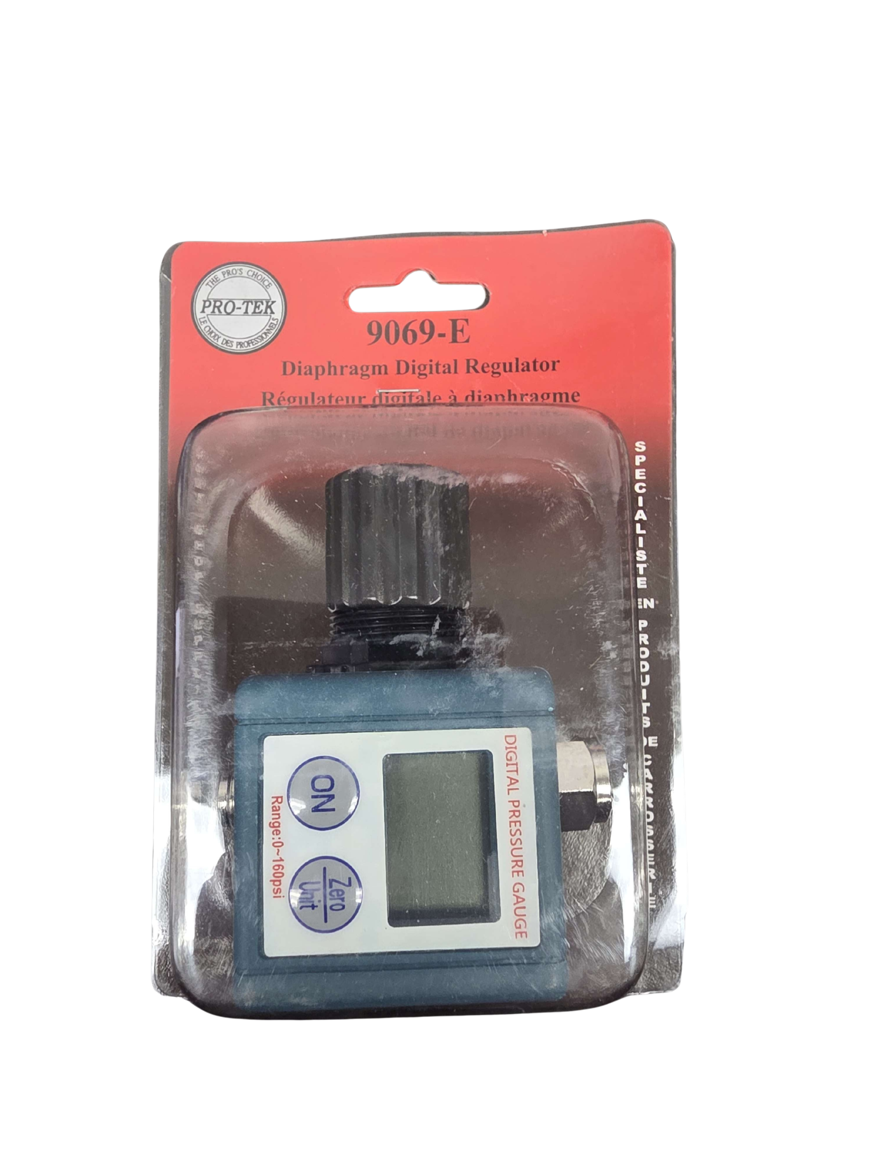 Pro-Tek digital diaphragm regulator 0-160 PSI air pressure gauge