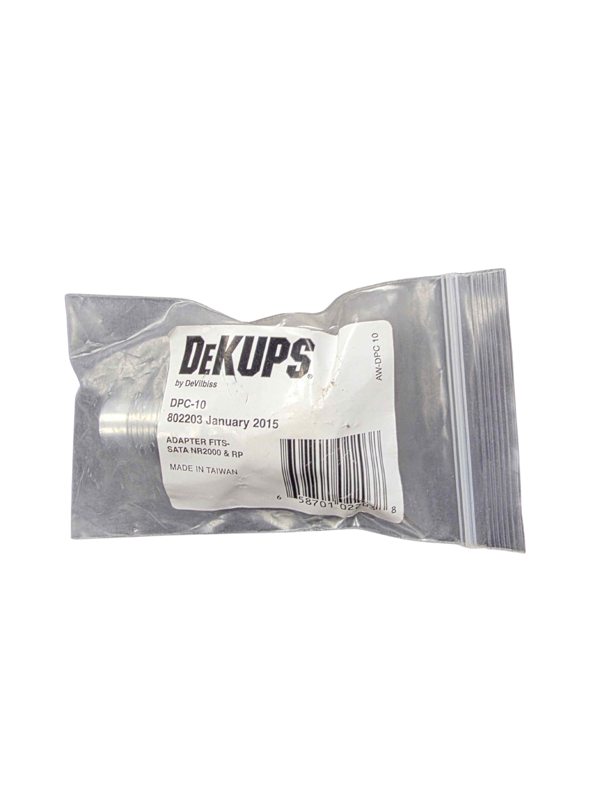 DeVilbiss DeKups DPC-10 adapter SATA NR2000 RP spray gun cup connection