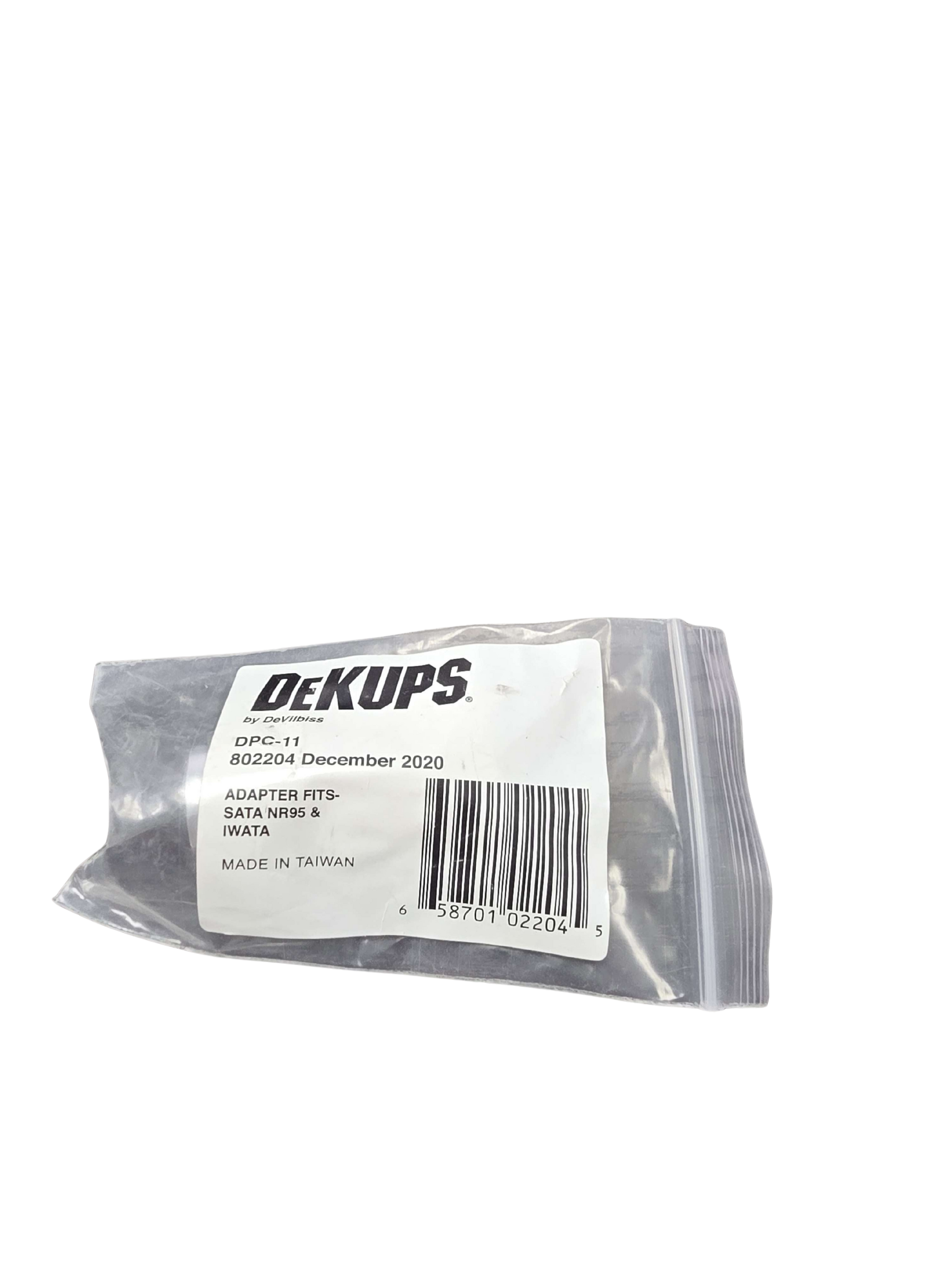 DeKups adapter packaging with a white background