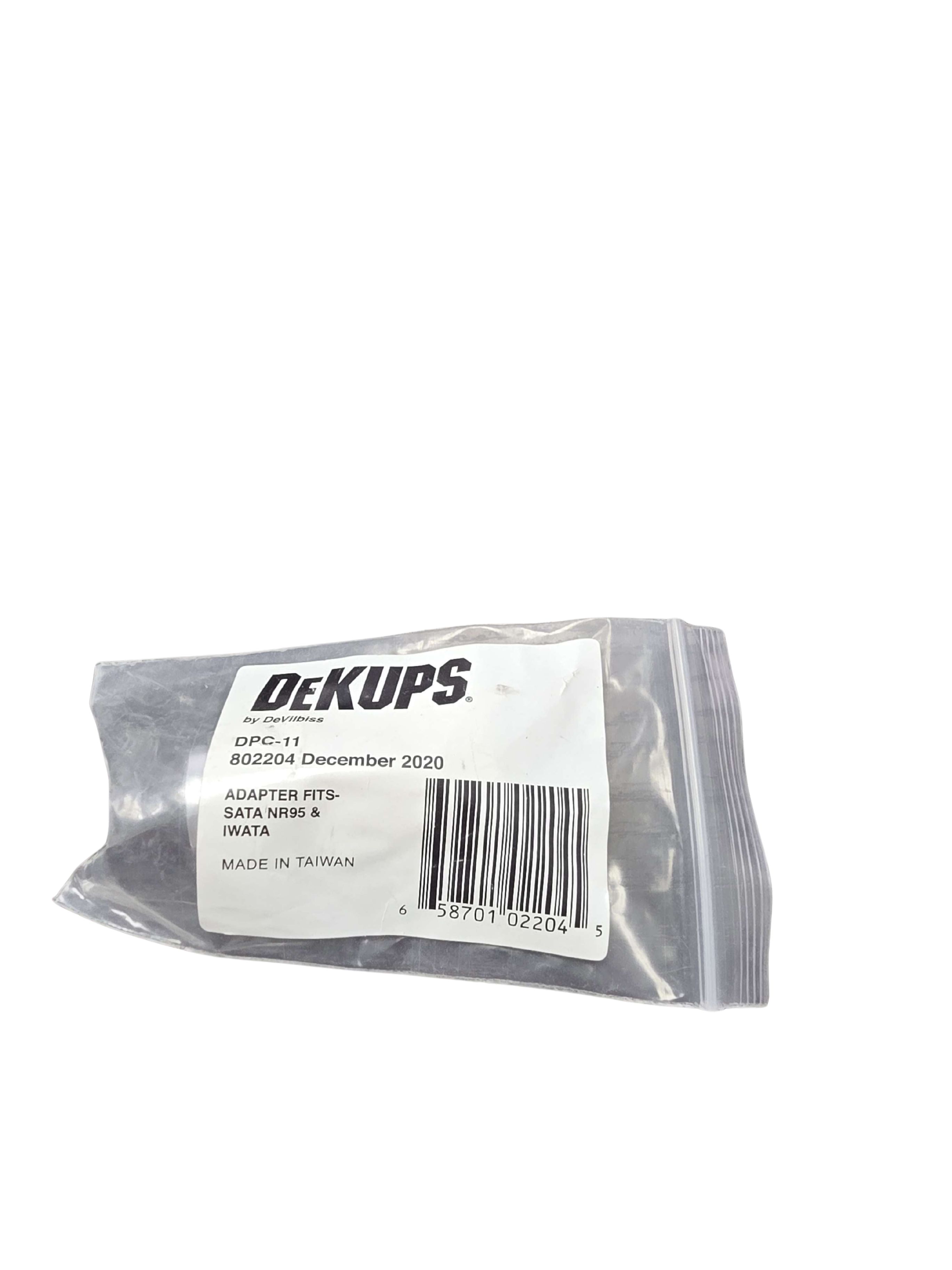 DeKups adapter packaging with a white background