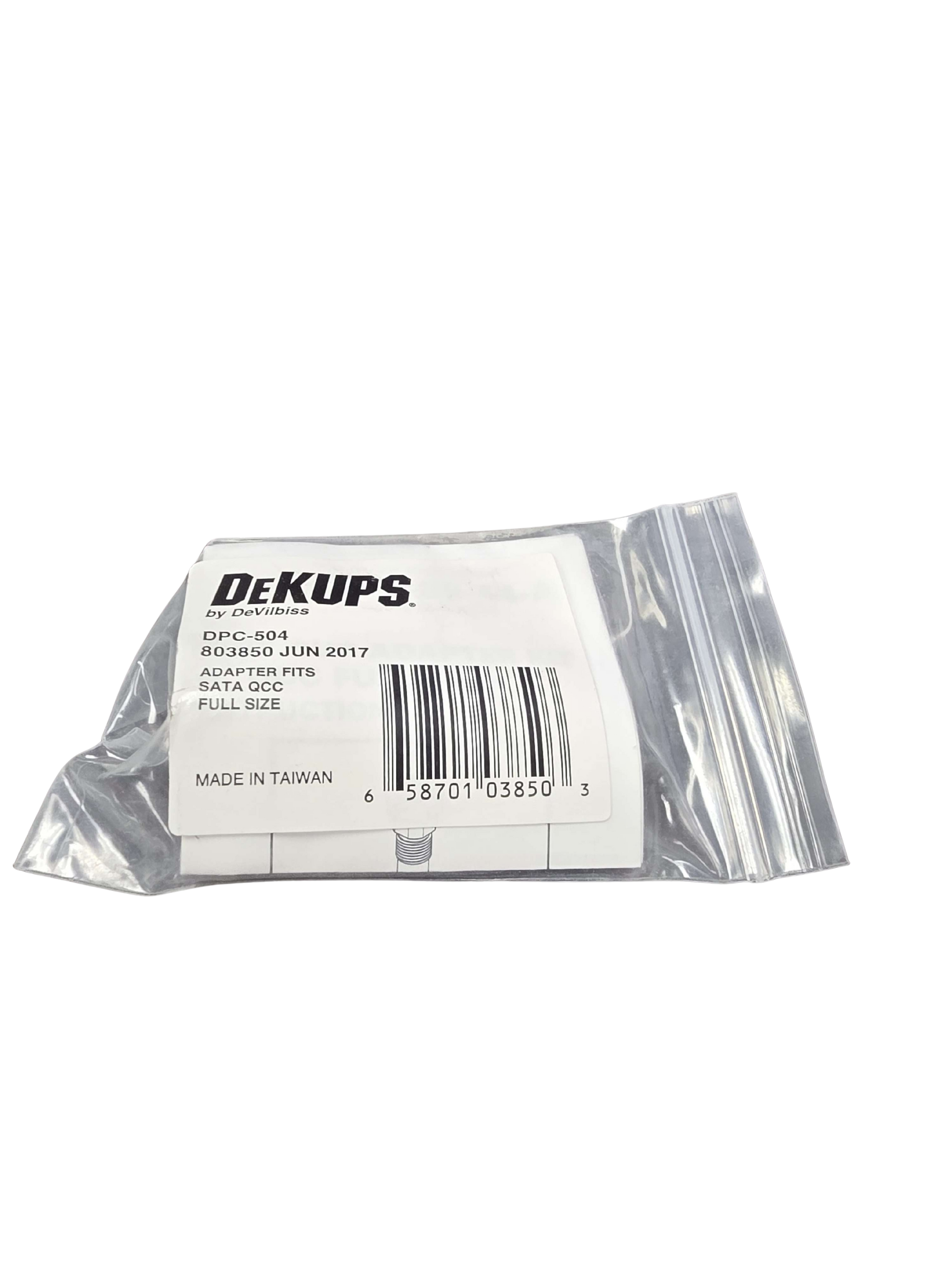 DeVilbiss DeKups DPC-504 adapter SATA QCC spray gun connection