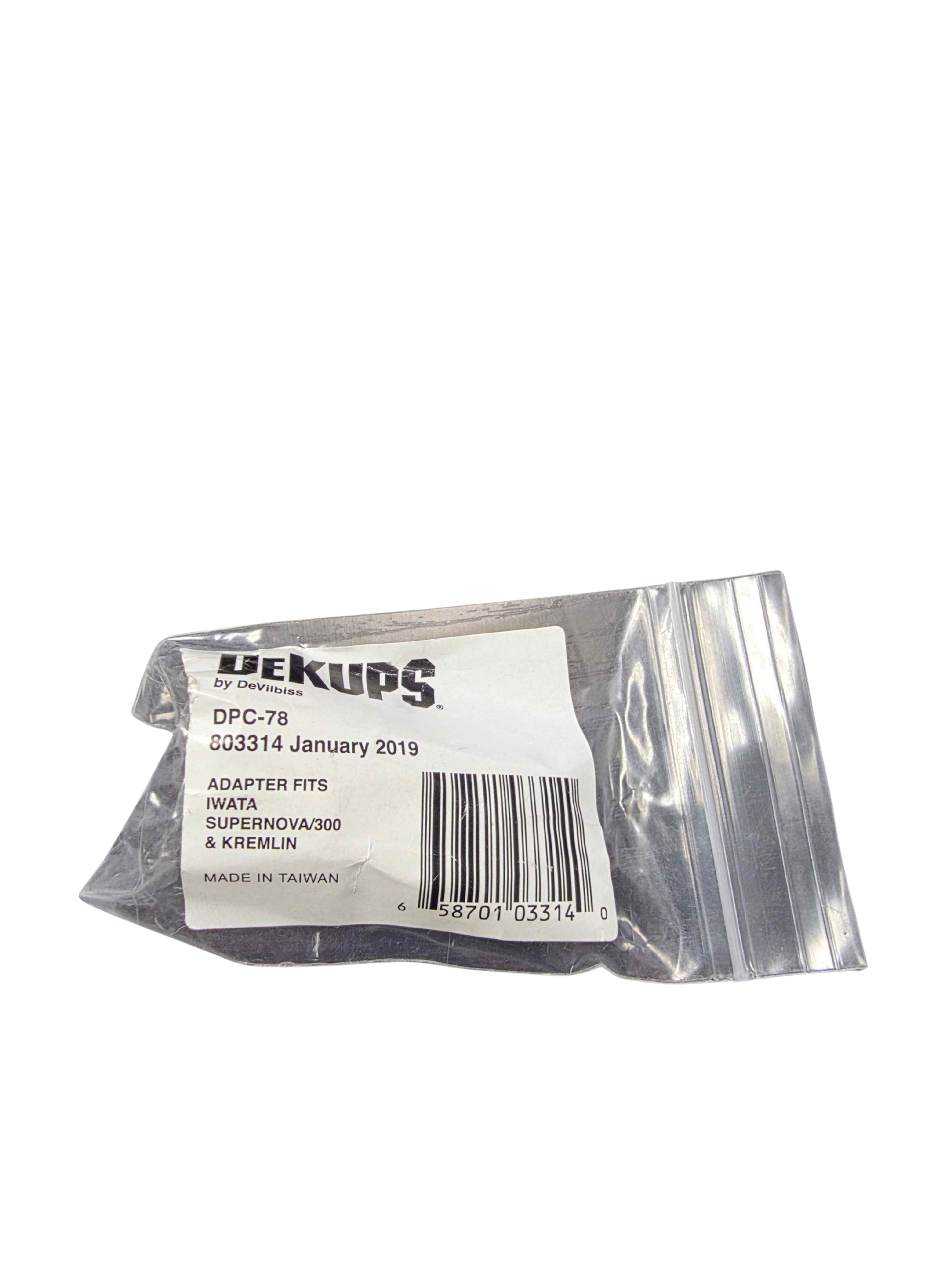 DeVilbiss DeKups DPC-78 adapter Iwata SuperNova W300 spray gun connection