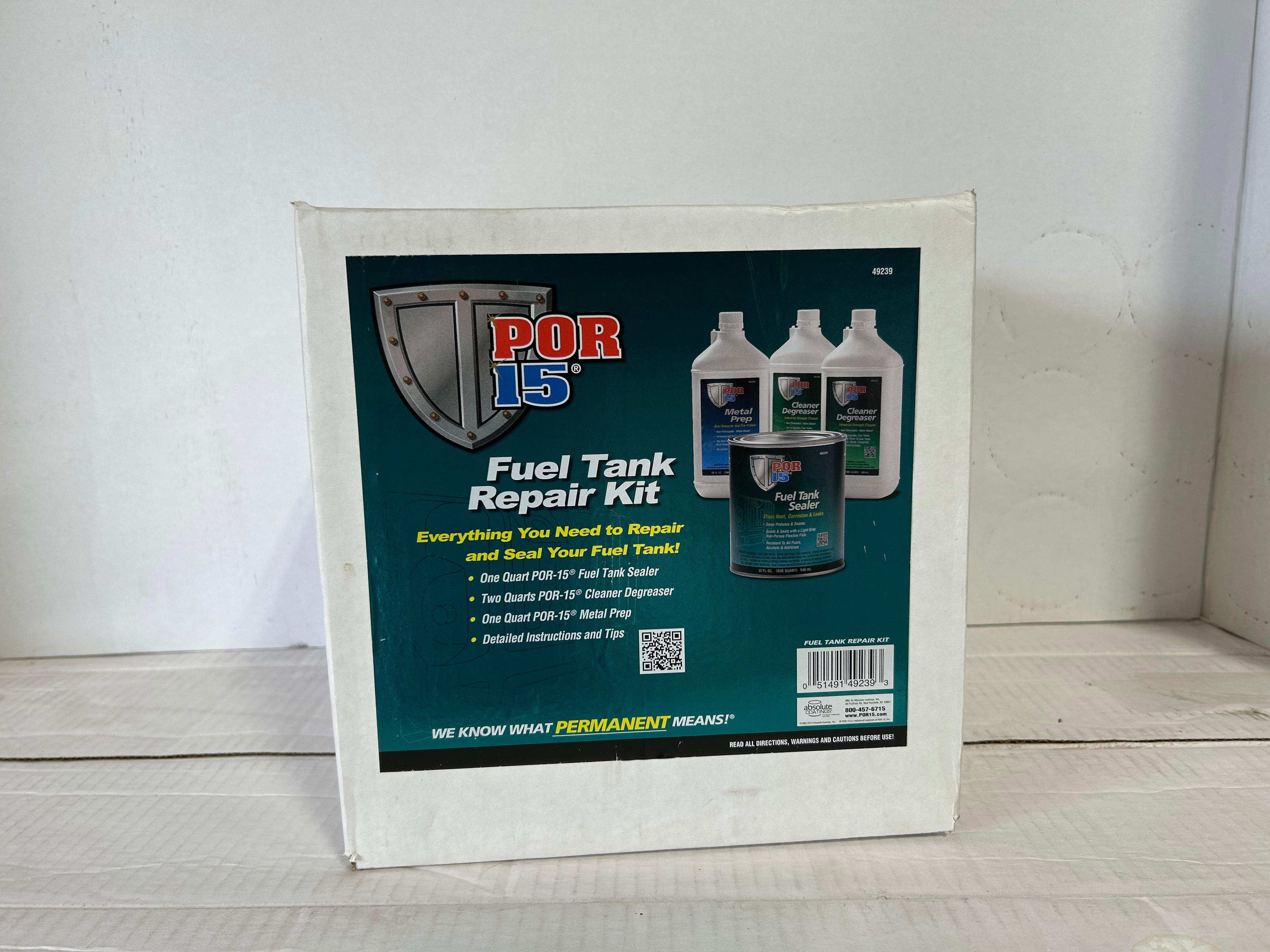 POR-15 fuel tank sealer kit for automotive and industrial fuel tanks