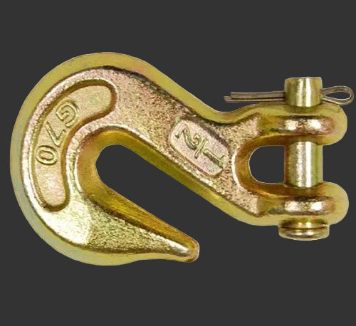 Mo-Clamp 6210 3/8 alloy clevis grab hook with clevis pin and clip for chain pulling collision repair tool