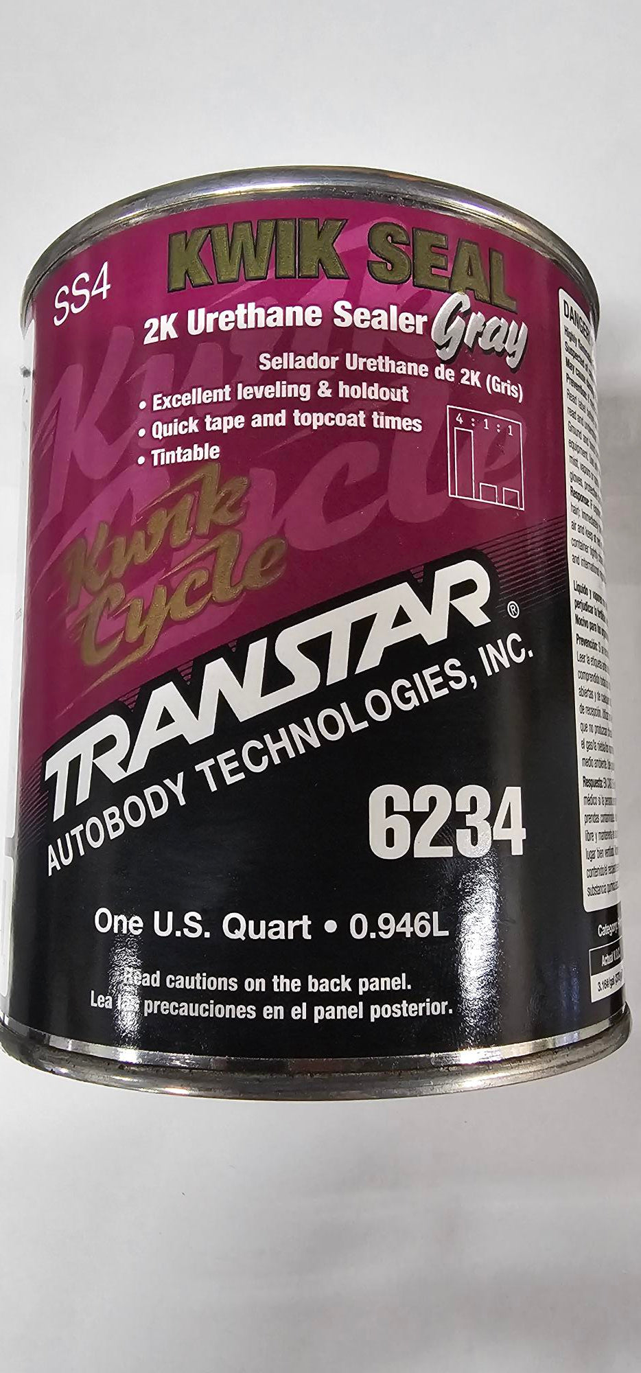 Transtar 6234 Kwik Seal Gray 2K Urethane Sealer