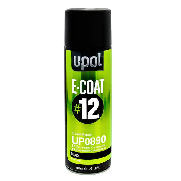 U-Pol UP0890 #12 E-Coat Repair Aerosol Black – 15 oz