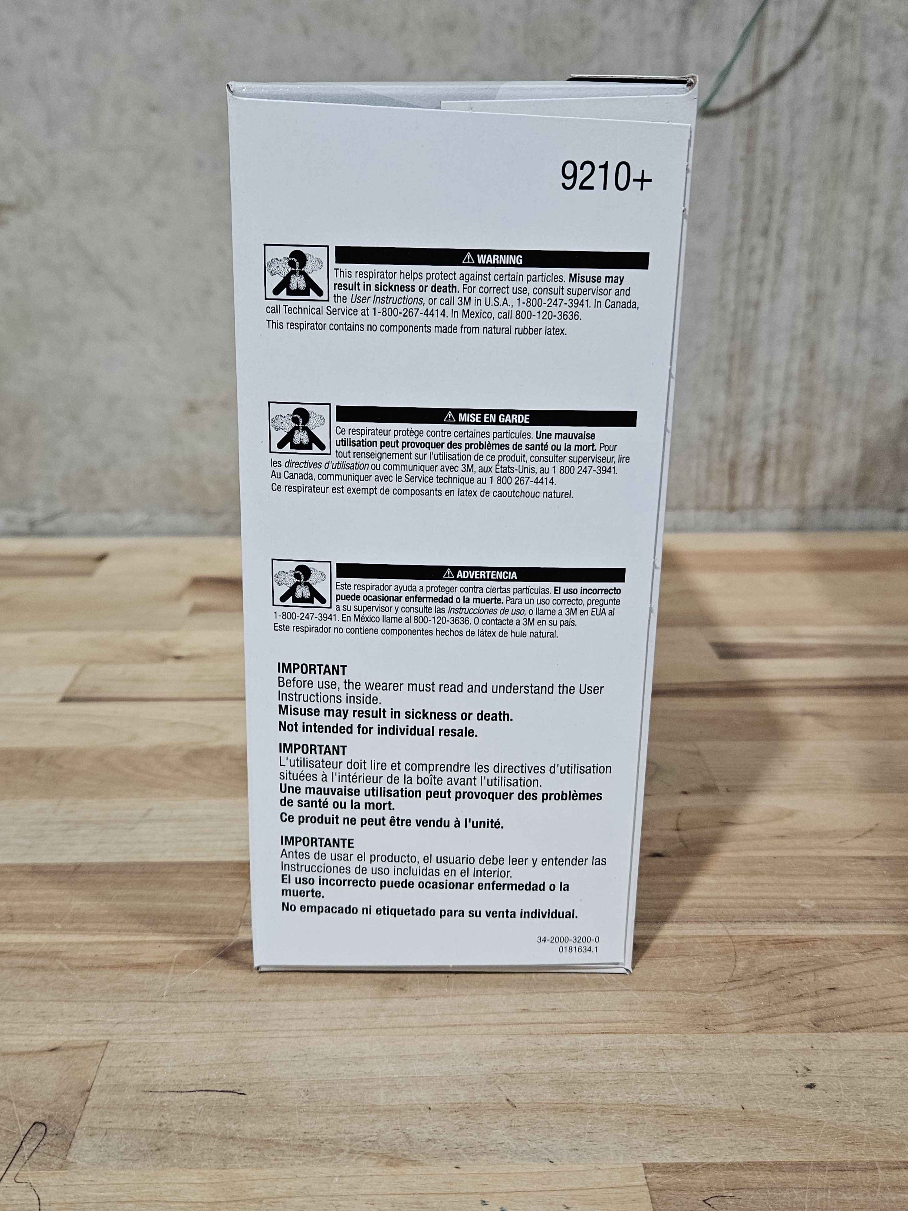 3M Aura 9210+ (plus) N 95 Particulate Respirator Face Mask