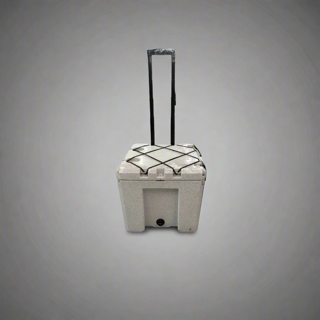 Cooler Mule 30 White Marble with wheels