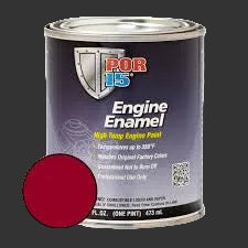 POR-15 42148 High Temp Engine Enamel Chevy Red – Pint