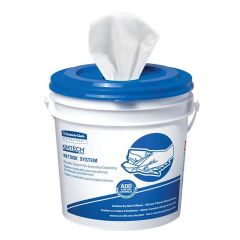 Kimberly Clark 06001 Kimtech Prep™ Wipers for Solvents, 12" x 12.5" (Case of 6 Rolls, 60 Wipes per Roll) Includes 1 Bucket per Case