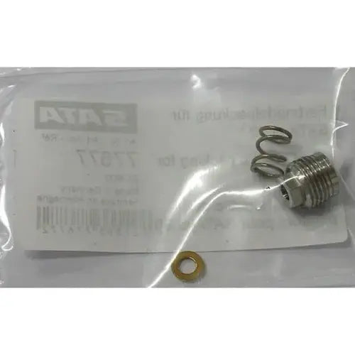 Mechanical parts in a clear plastic package with 'ATA' branding.