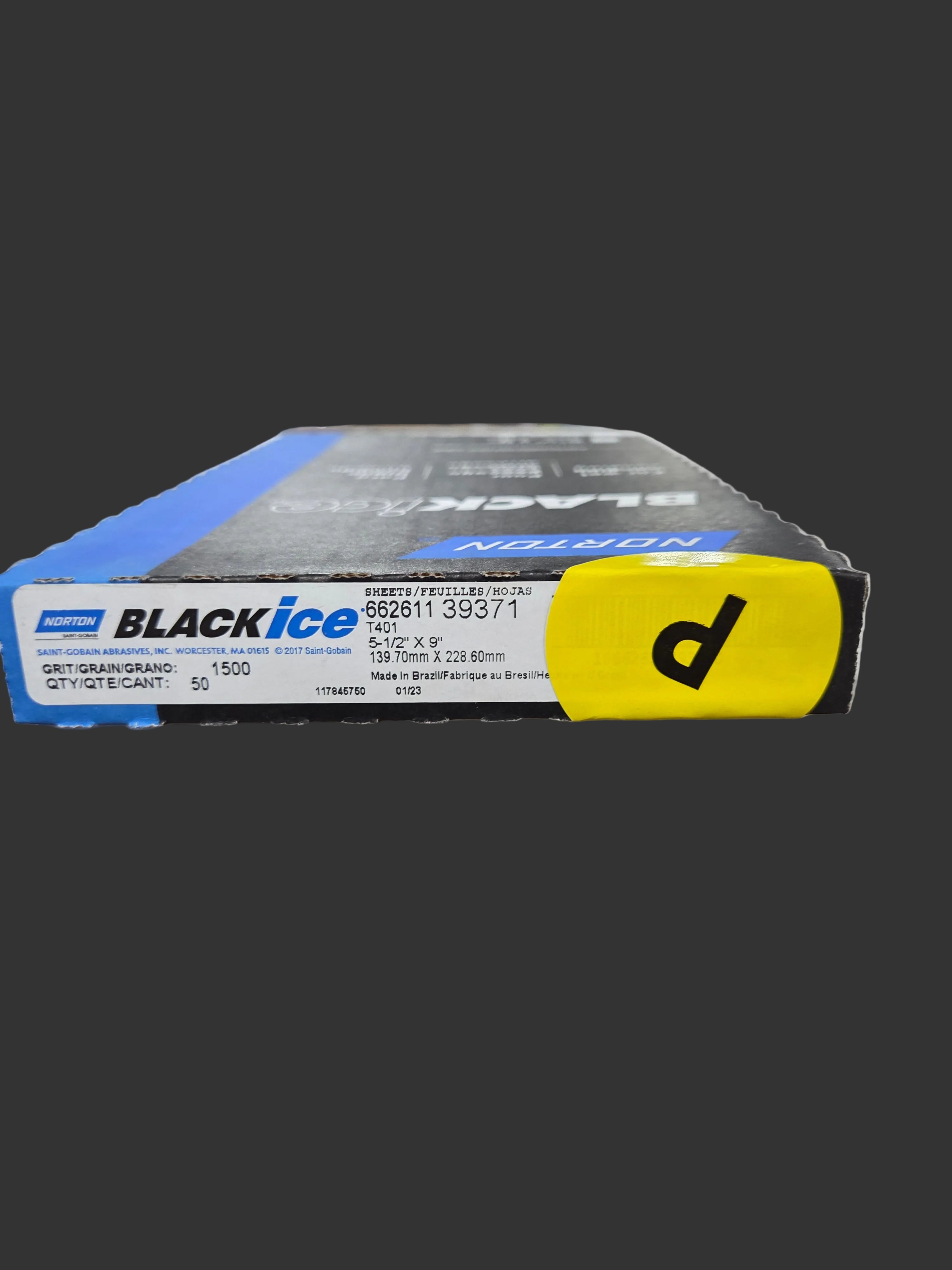 NORTON 39371 Black Ice 5-1/2″ x 9″ 1500 Grit, 50 Pack