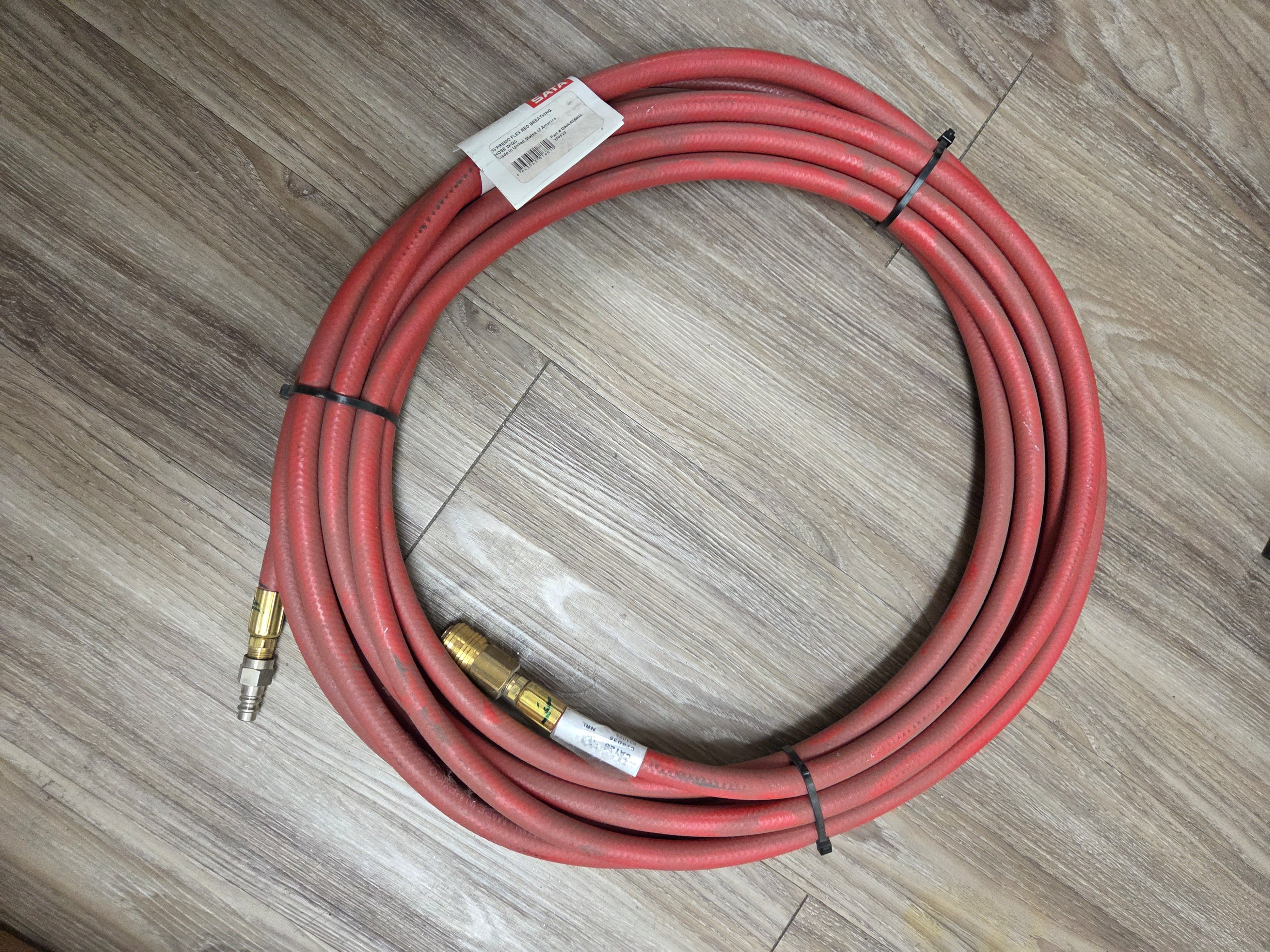 SATA Premoflex non gassing air hose 3/8 inch 35 ft spray gun respirator