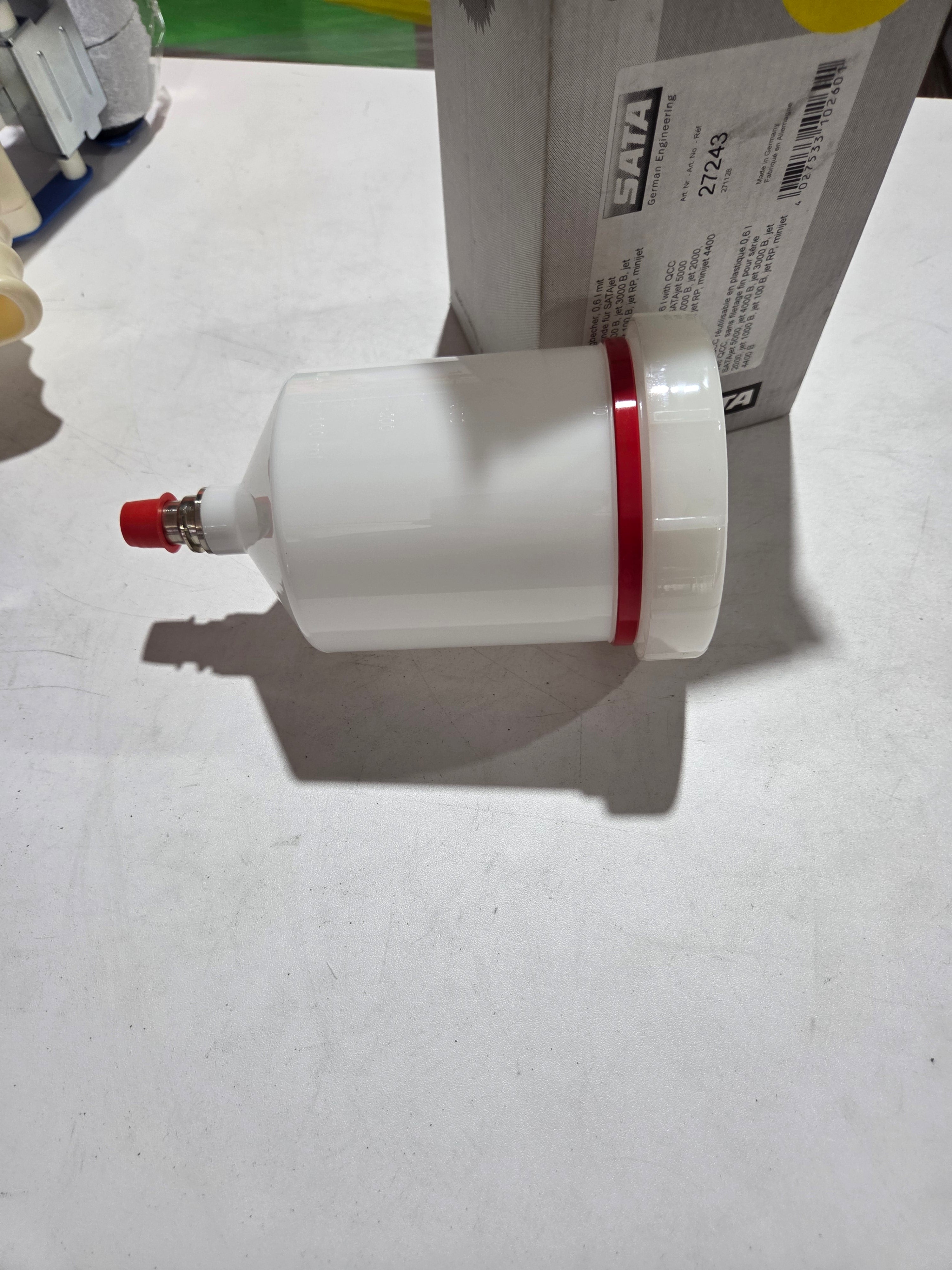 SATA QCC cup 27243 0.6L reusable plastic spray gun cup SATAjet compatible