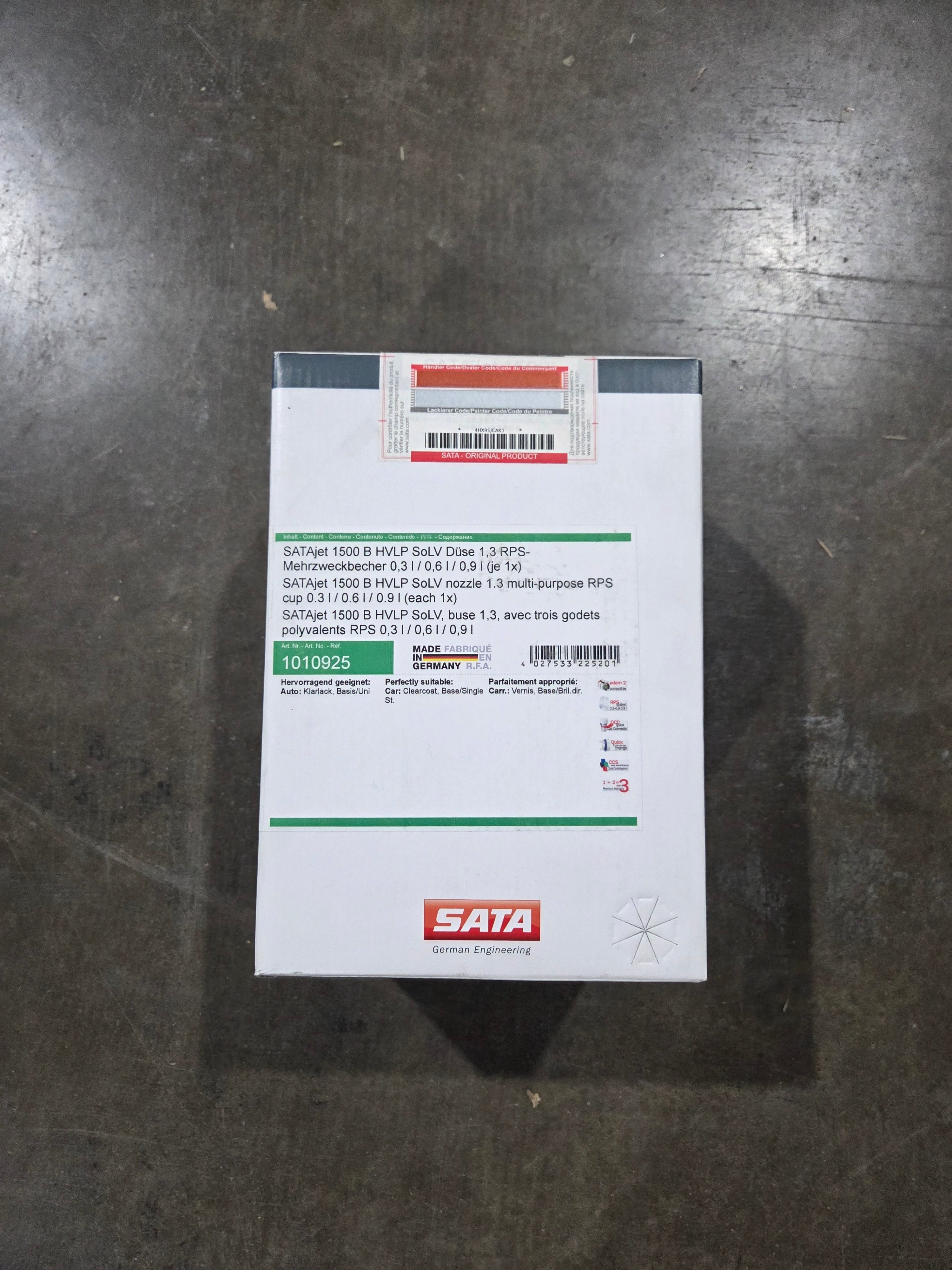 SATA hard drive box on a dark surface