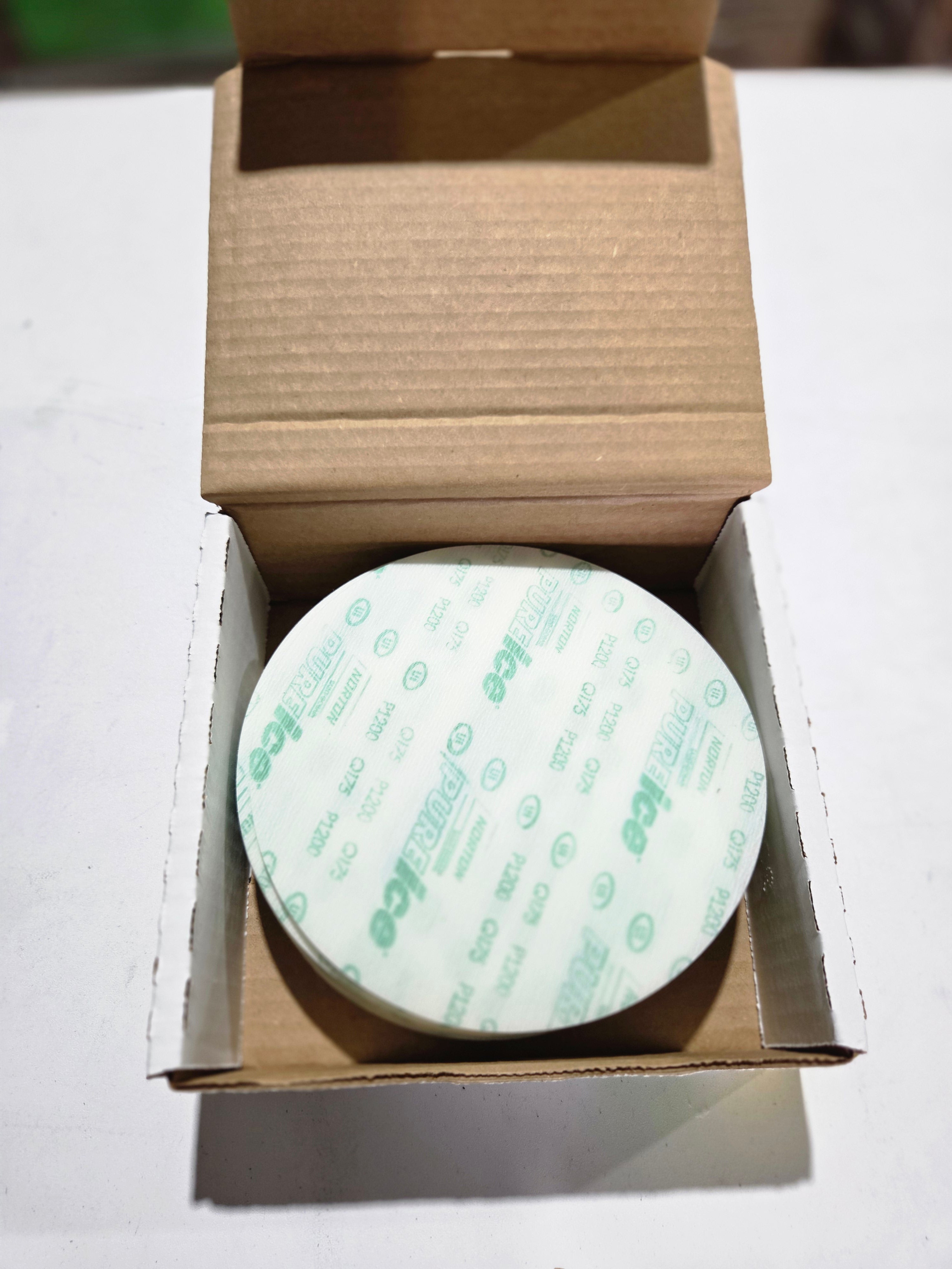 Norton Pure Ice 88715 Non-Vacuum 6 in. P1200 Grit Sanding Disc (50 ct)