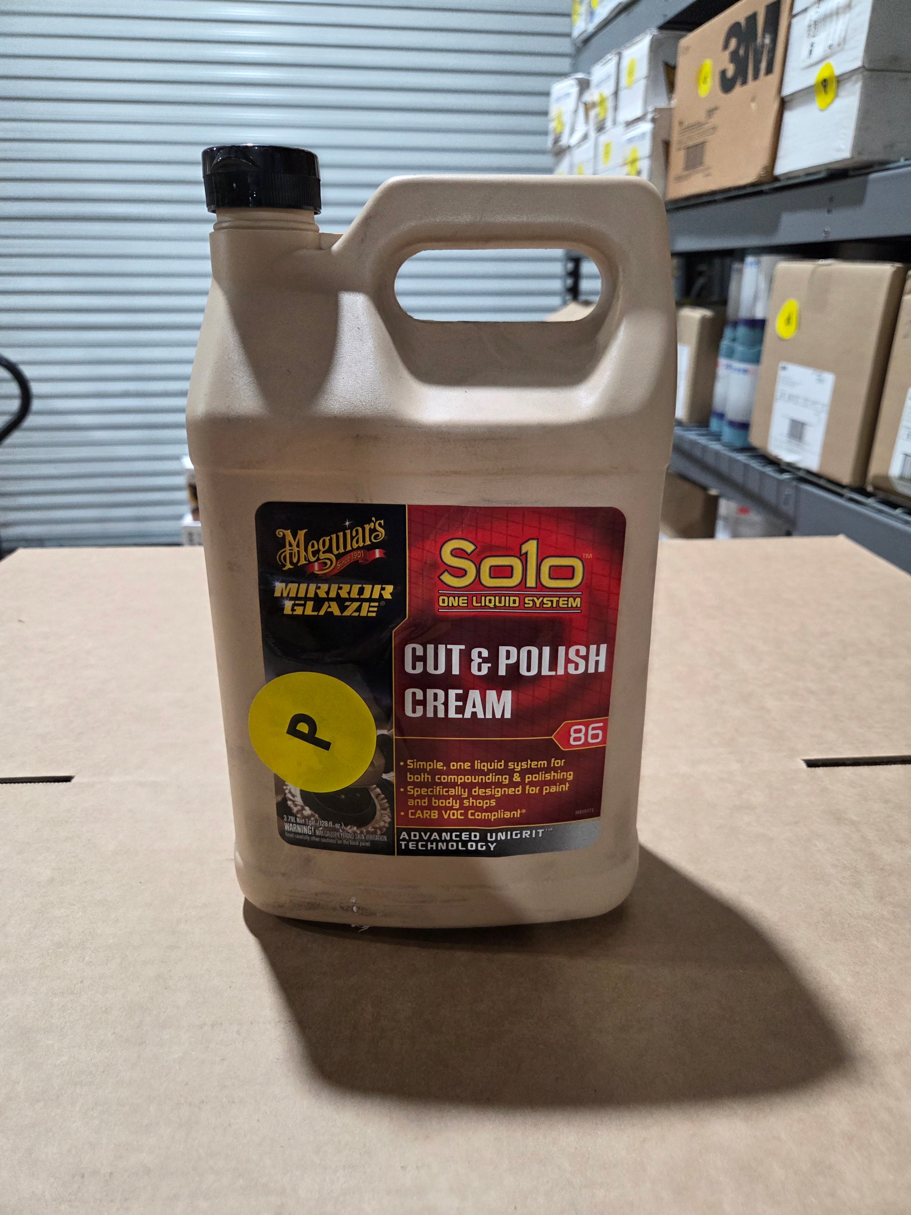 Meguiars M8601 Mirror Glaze Solo Cut & Polish Cream 1 Gall