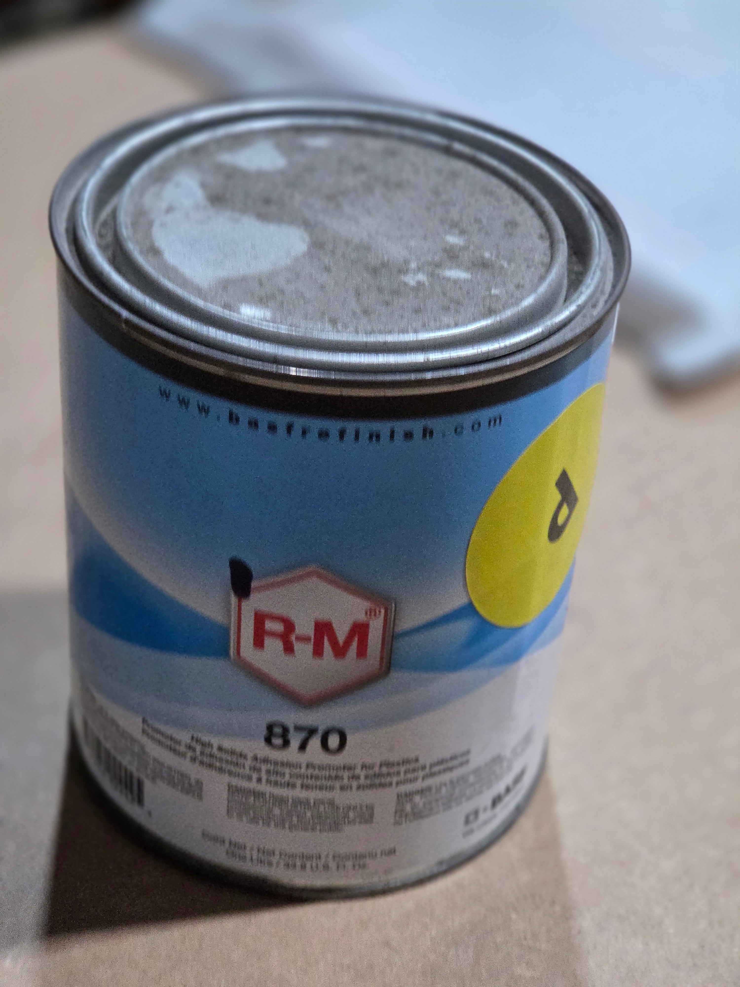 R-M 870 adhesion promoter sealer quart automotive plastic primer